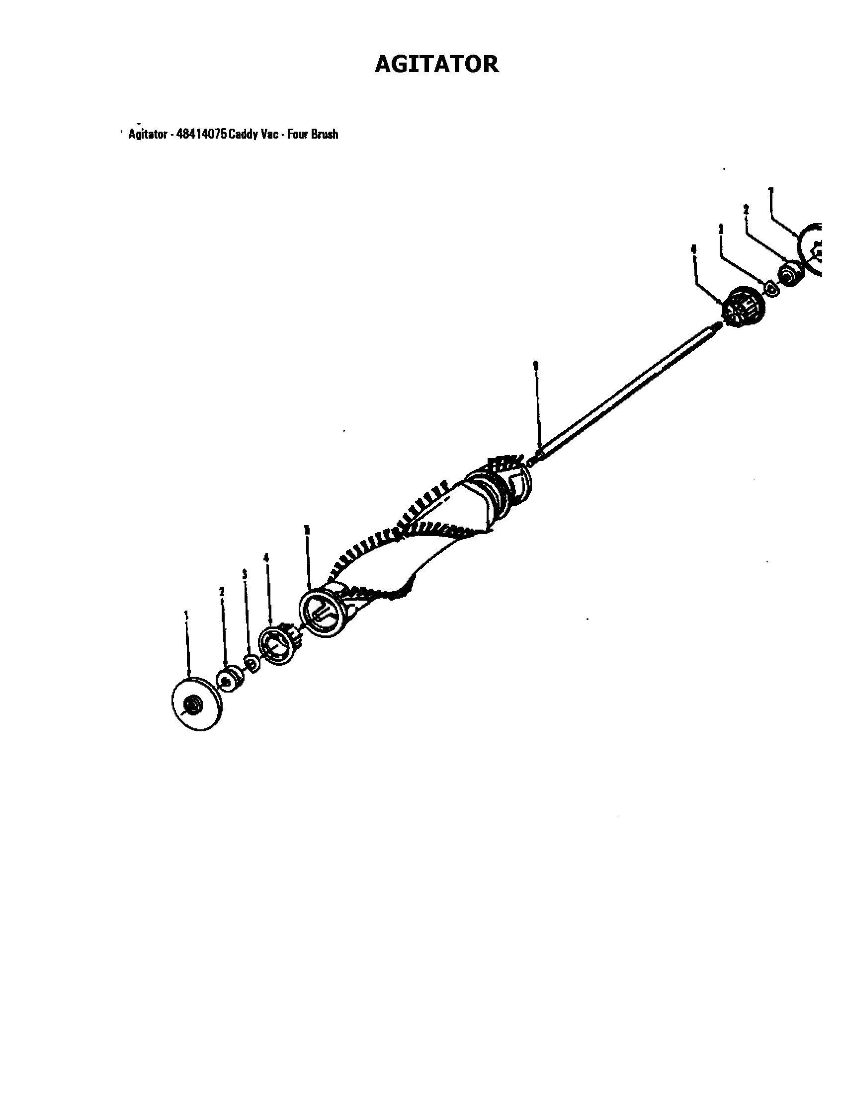 Hoover U5132900 agitator diagram