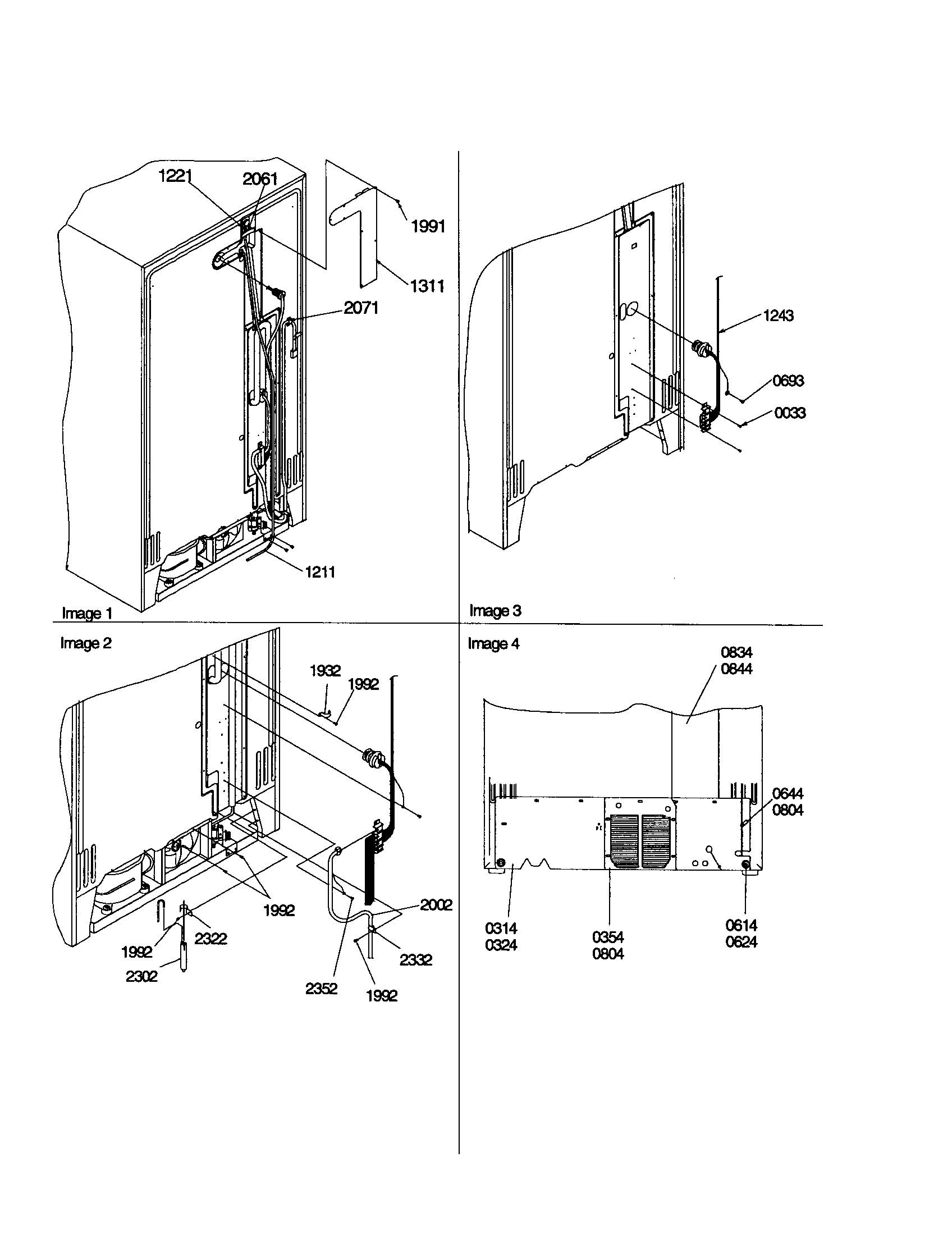 Kenmore 59650399990 cabinet back diagram