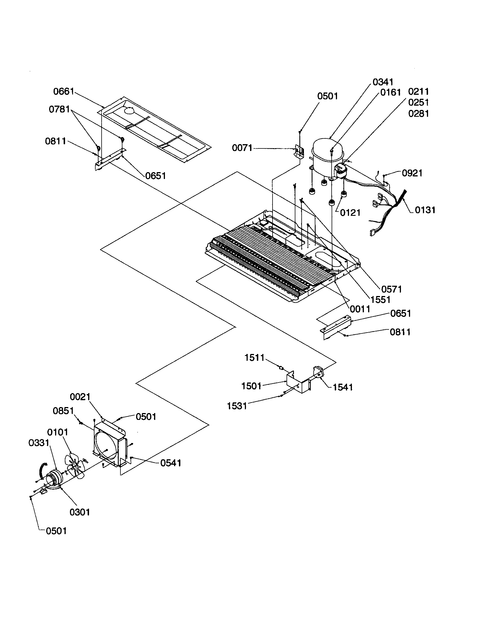 Kenmore 59650399990 machine compartment diagram
