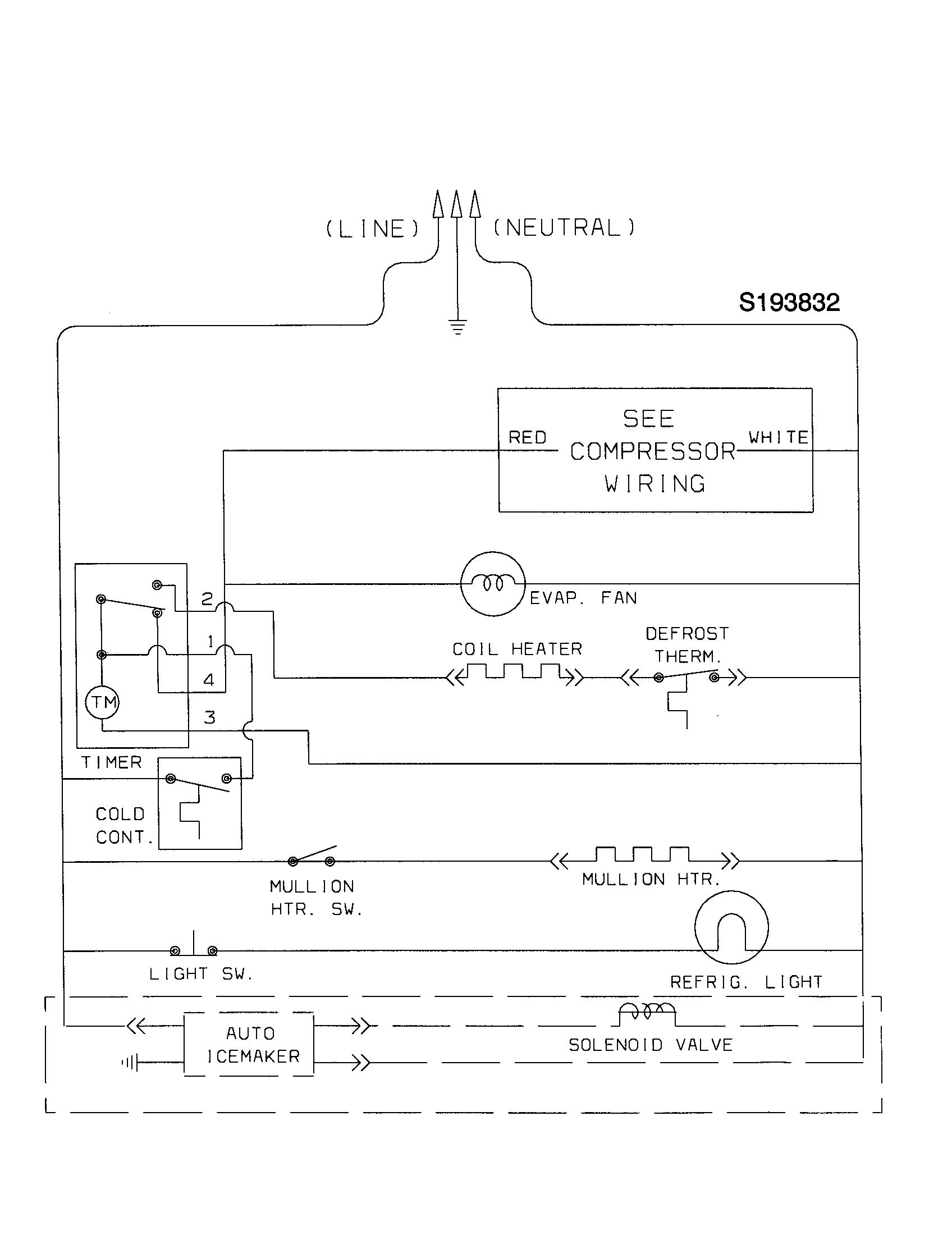 Kenmore 25336601895 wiring schematic diagram