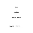 Craftsman 663380170 no parts available 11/22/1999 diagram