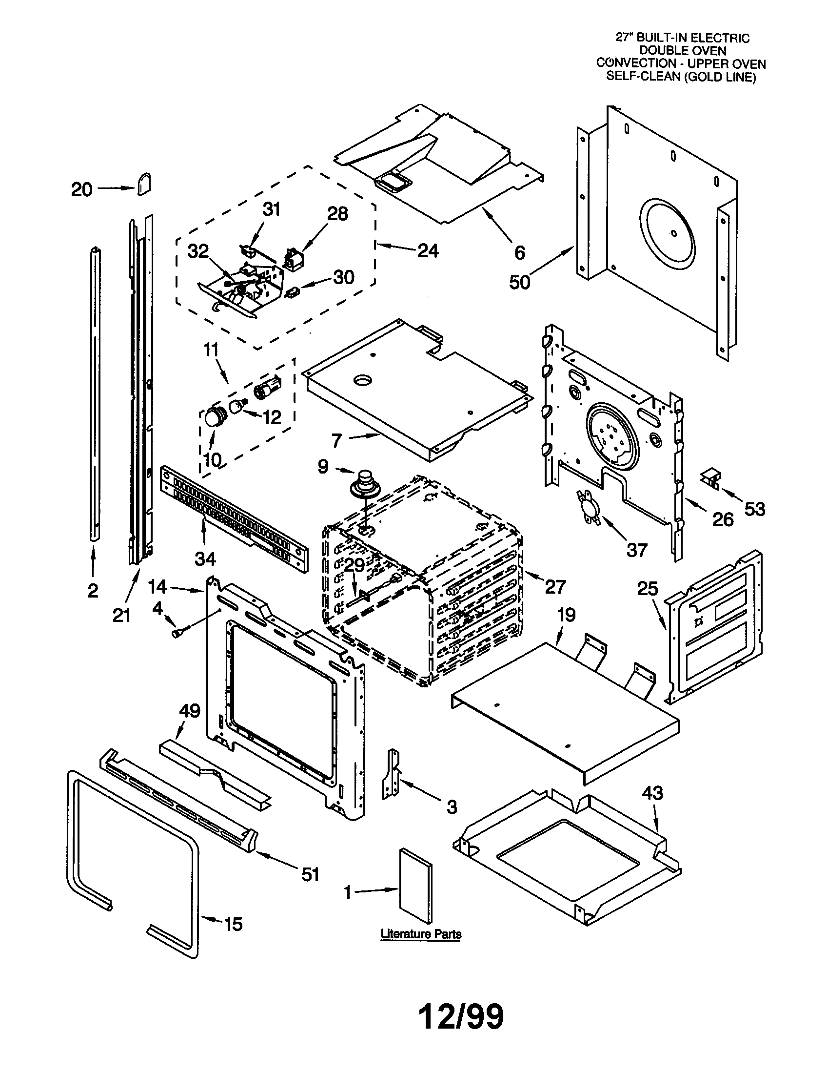 Whirlpool GBD277PDS2 oven diagram