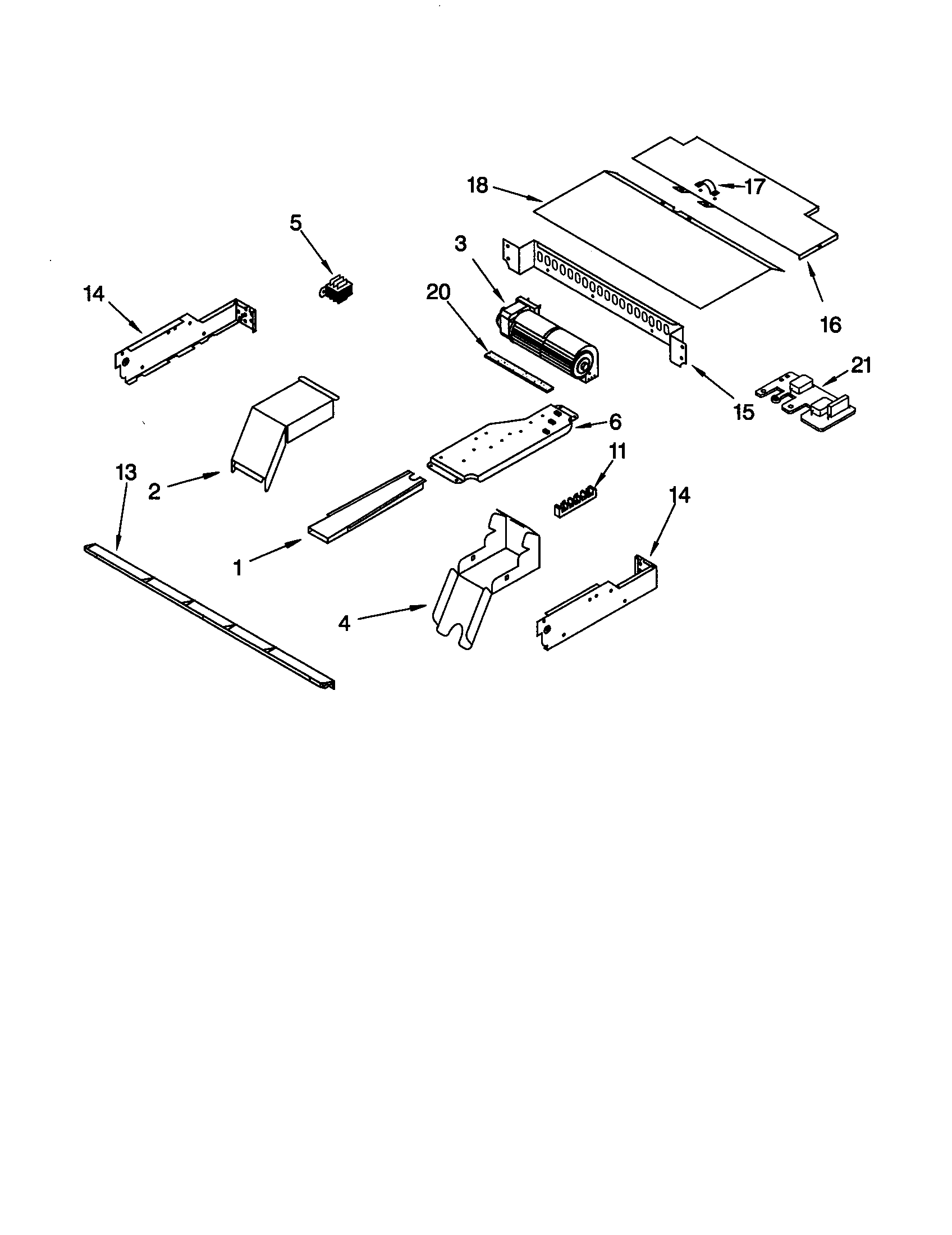 Whirlpool GBD277PDS2 top venting diagram