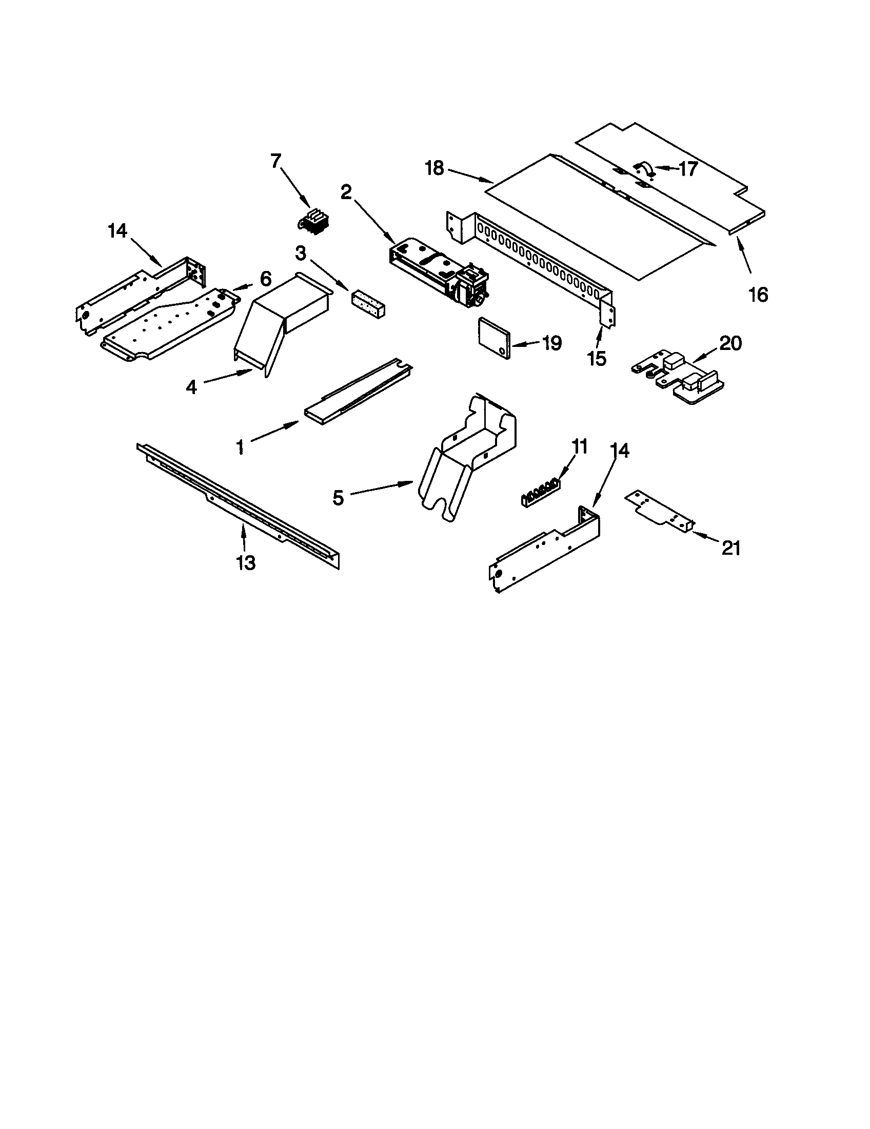 Whirlpool RBD275PDB7 top venting diagram