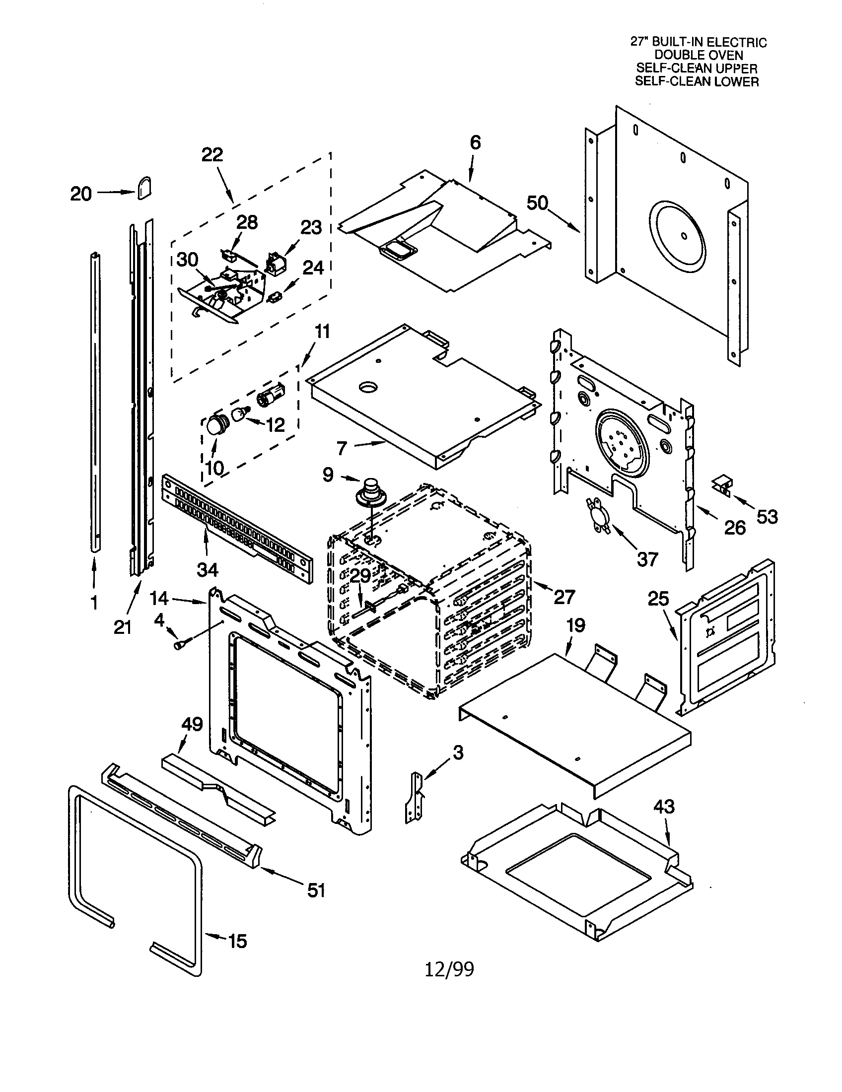Whirlpool RBD276PDB7 oven diagram
