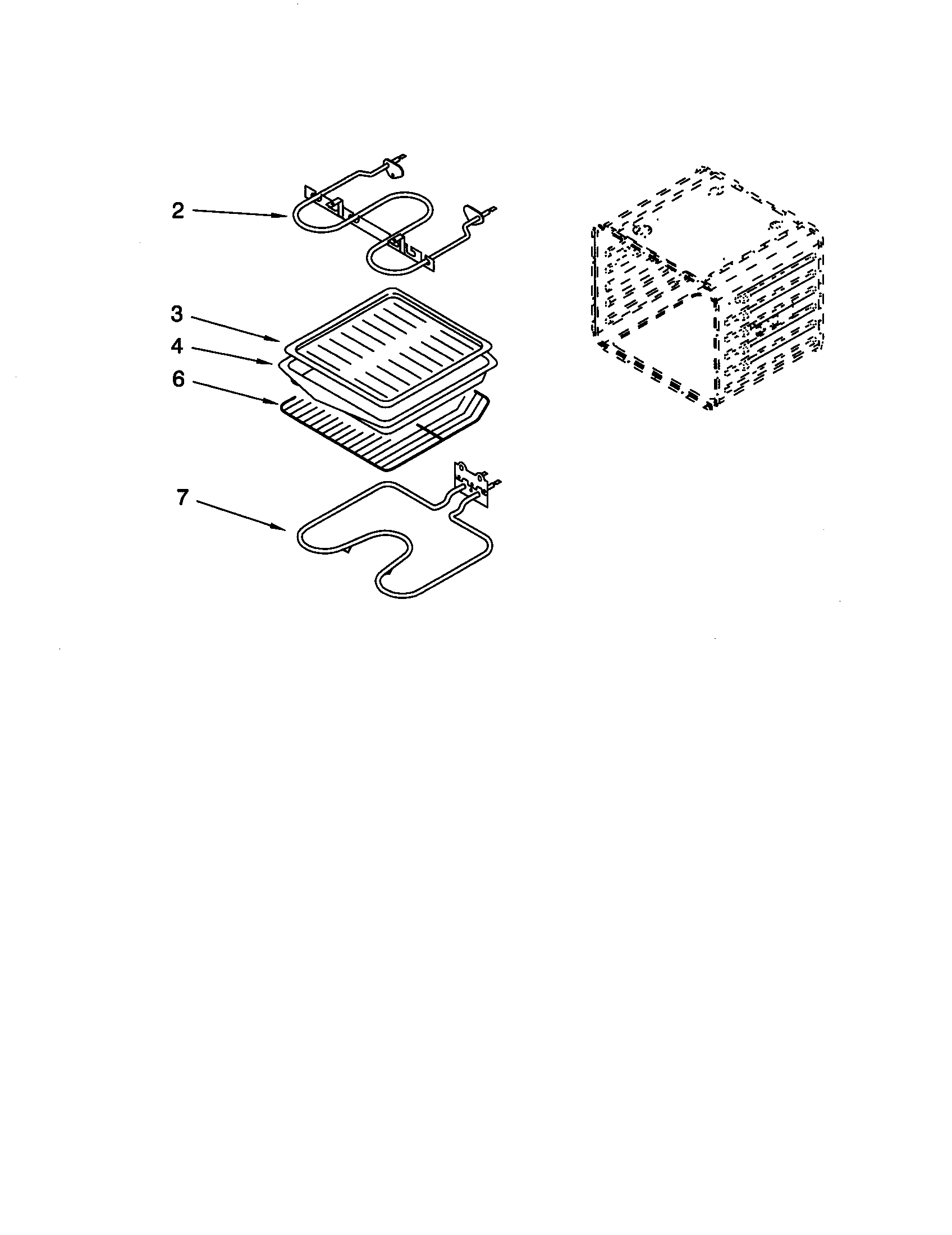 Whirlpool RBD276PDB7 internal oven diagram