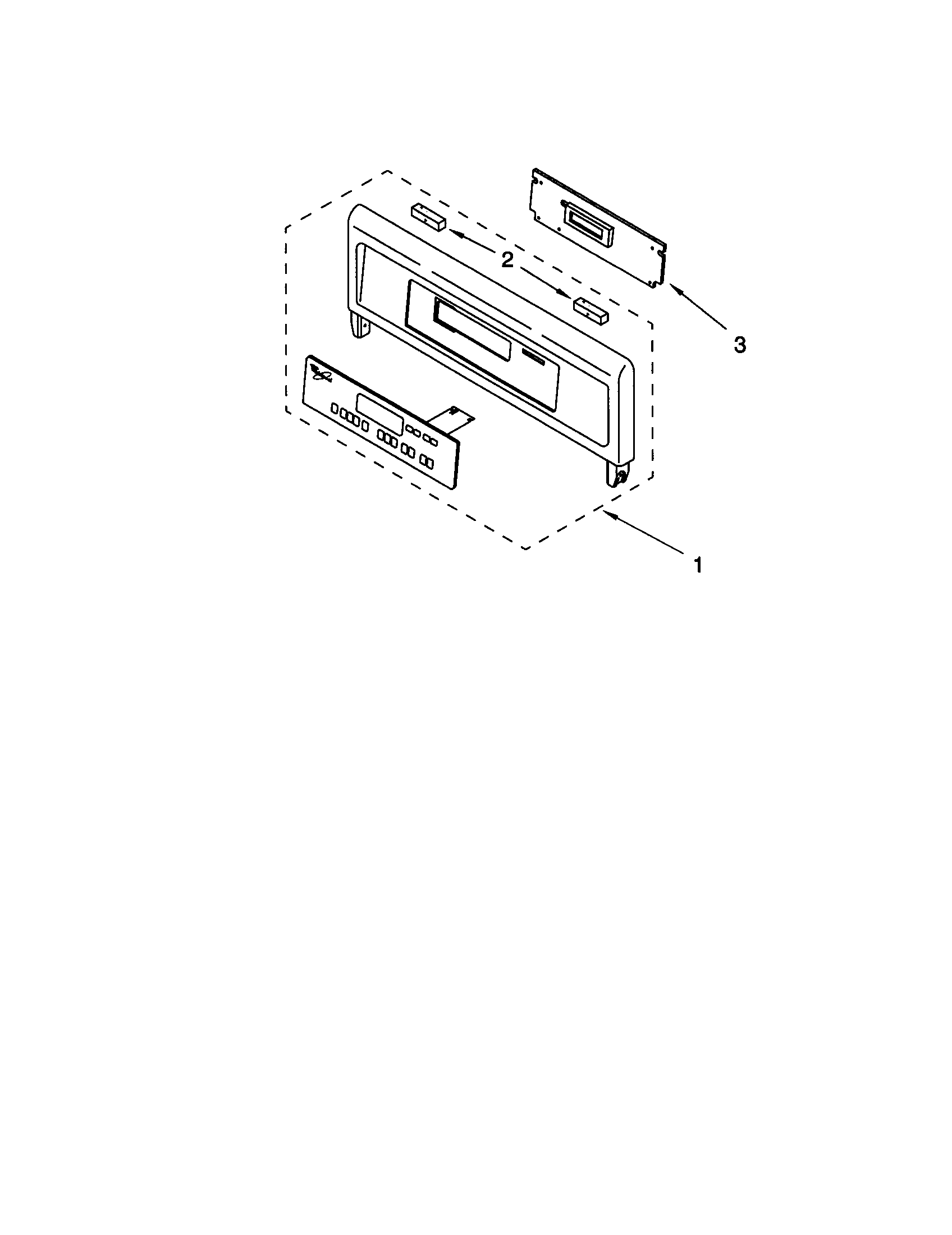 Whirlpool RBD276PDB7 control panel diagram