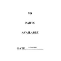 Craftsman 785290035 no parts available 11/24/1999 diagram