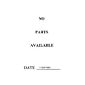 Craftsman 78550361 no parts available 11/24/1999 diagram