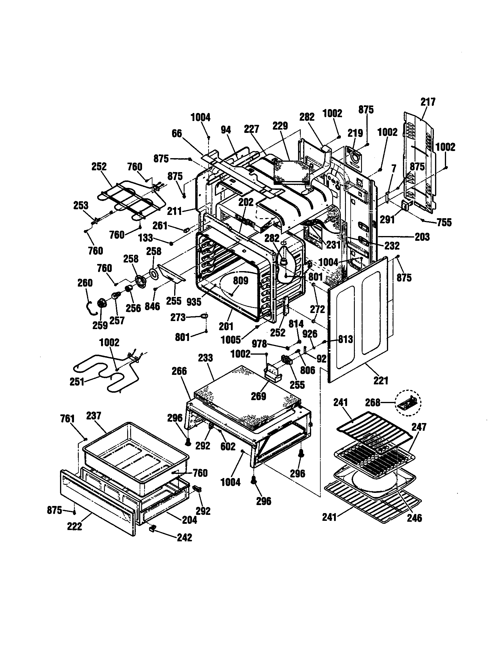 Kenmore 91195859991 body diagram