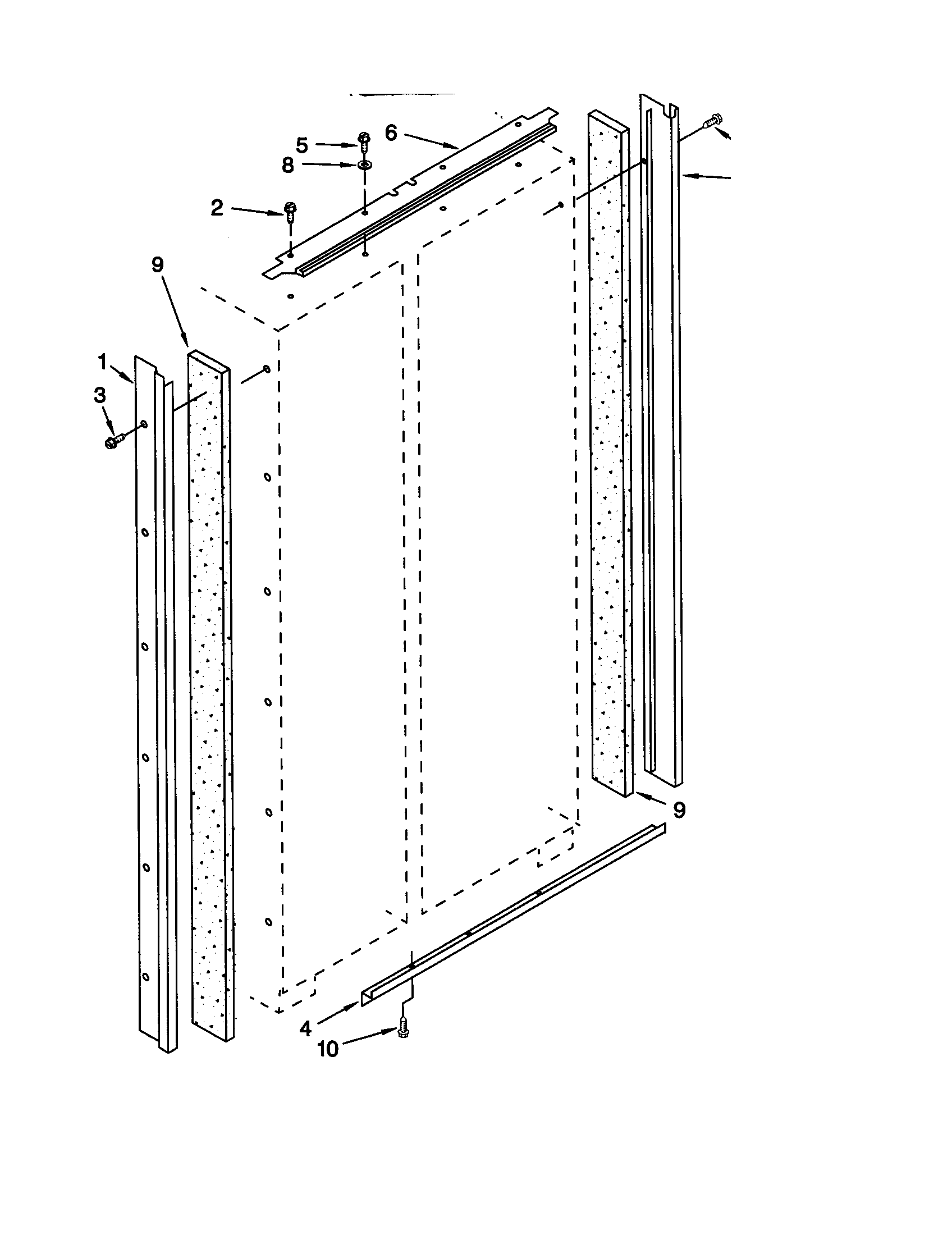 KitchenAid KSSP36QGT00 cabinet diagram