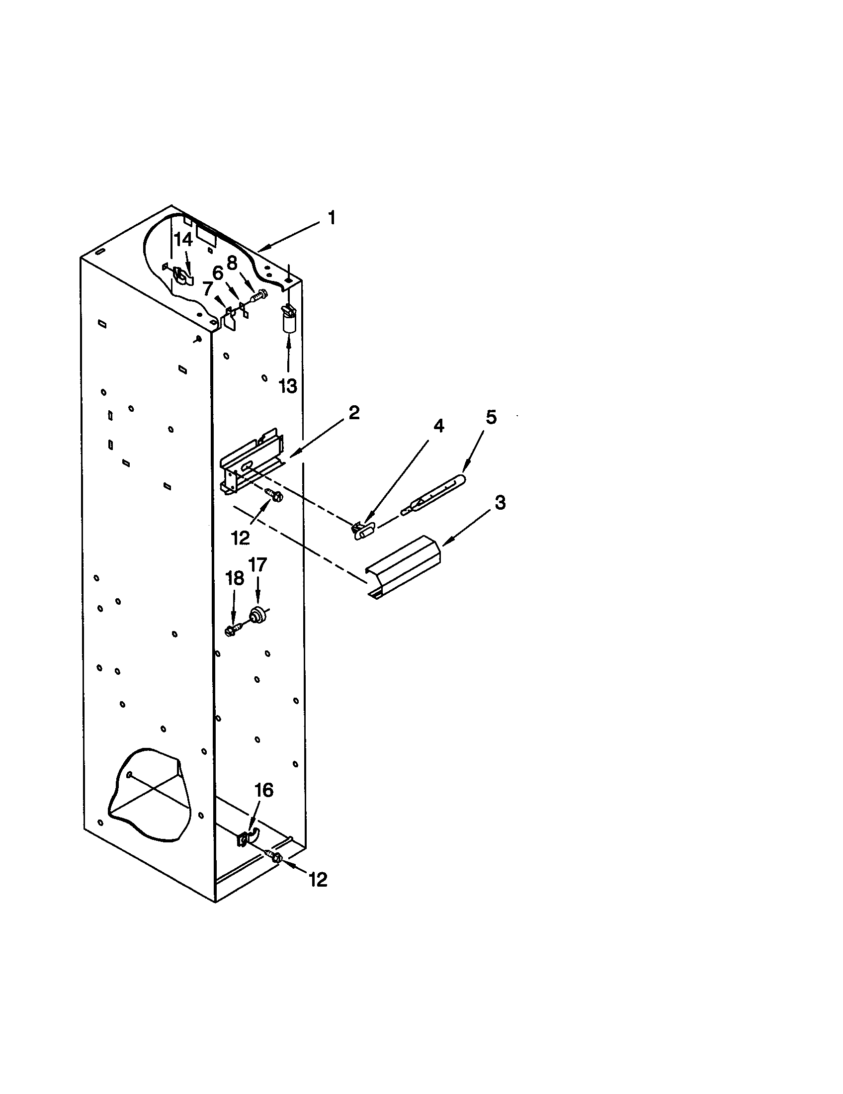 KitchenAid KSSP36QGT00 freezer liner diagram