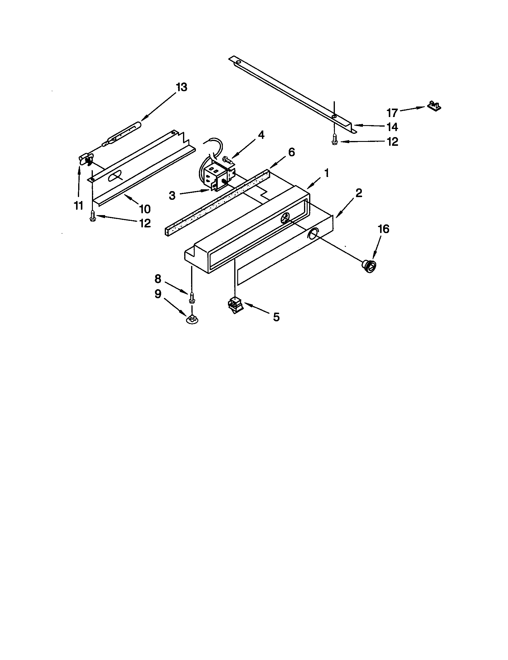 KitchenAid KSSP36QGT00 freezer control panel diagram