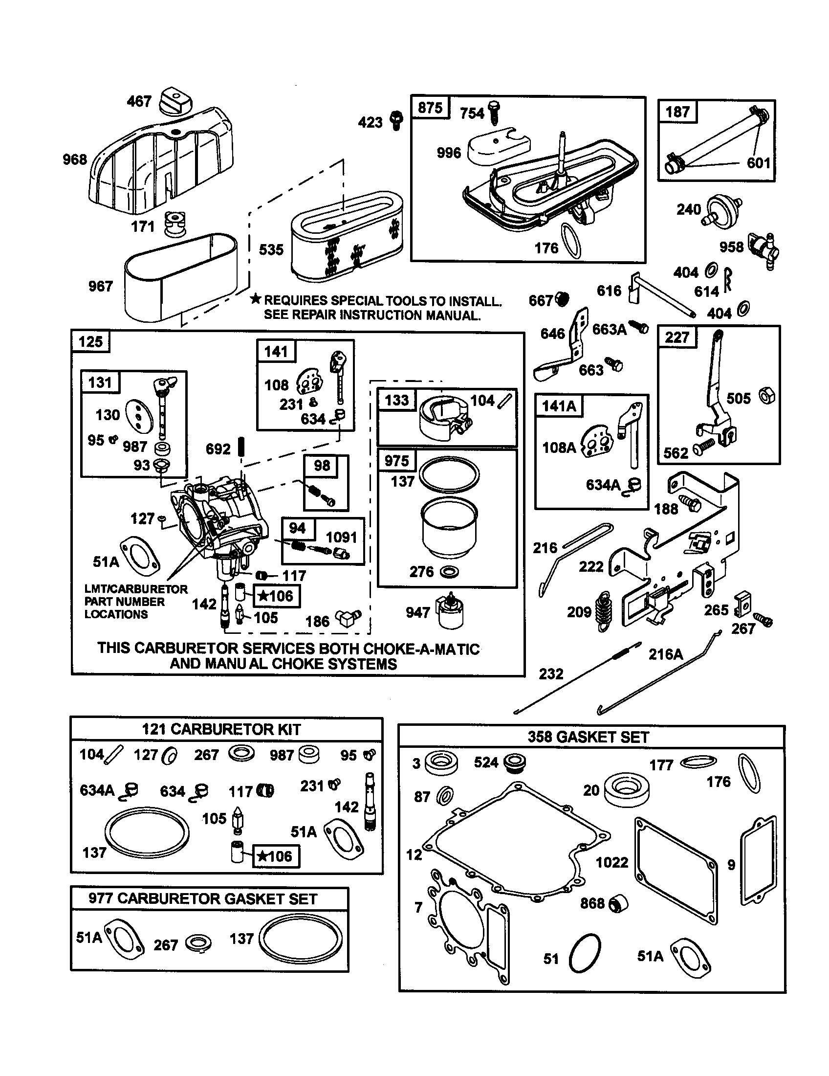 Craftsman 917258790 air cleaner base diagram