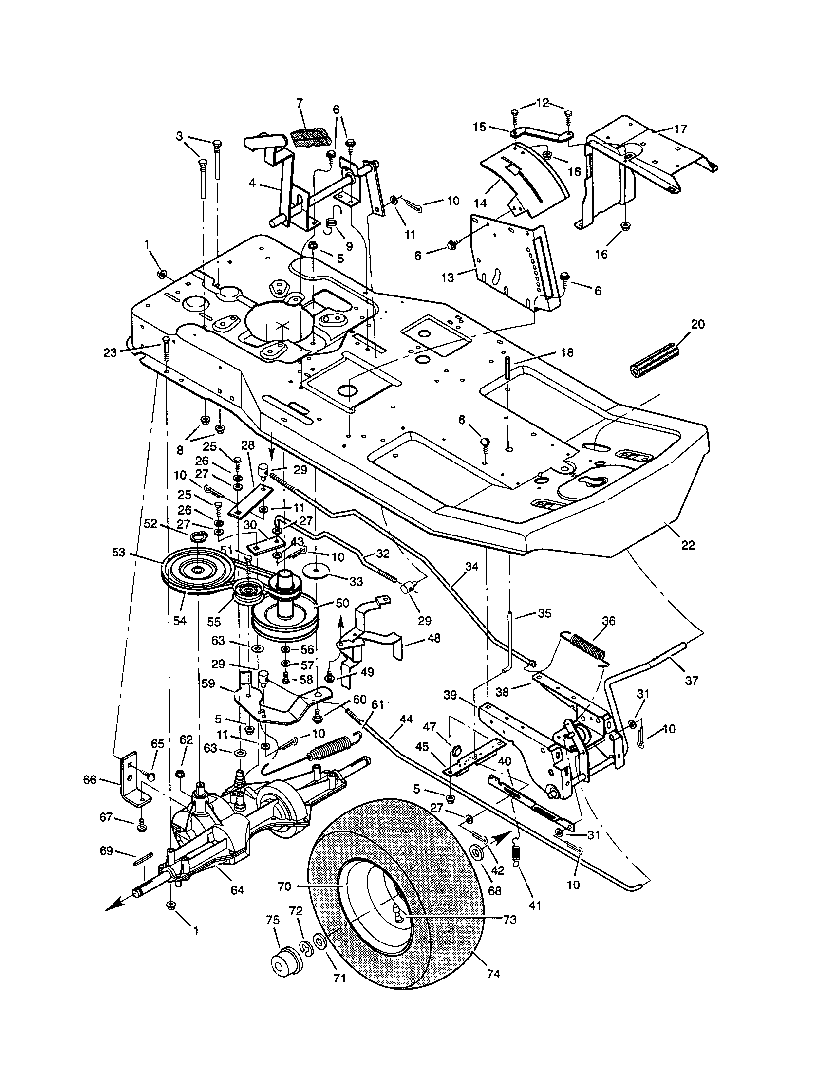 Craftsman C950-60901-0 motion drive diagram
