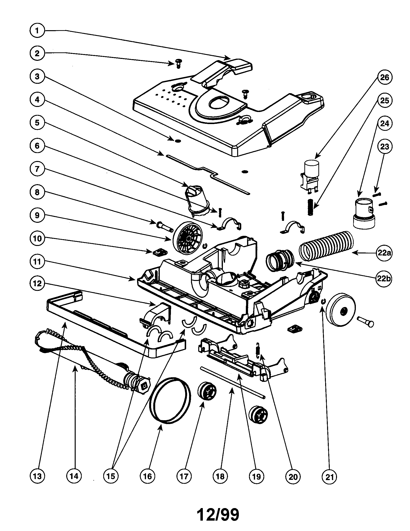 Eureka SC4580AT hood diagram