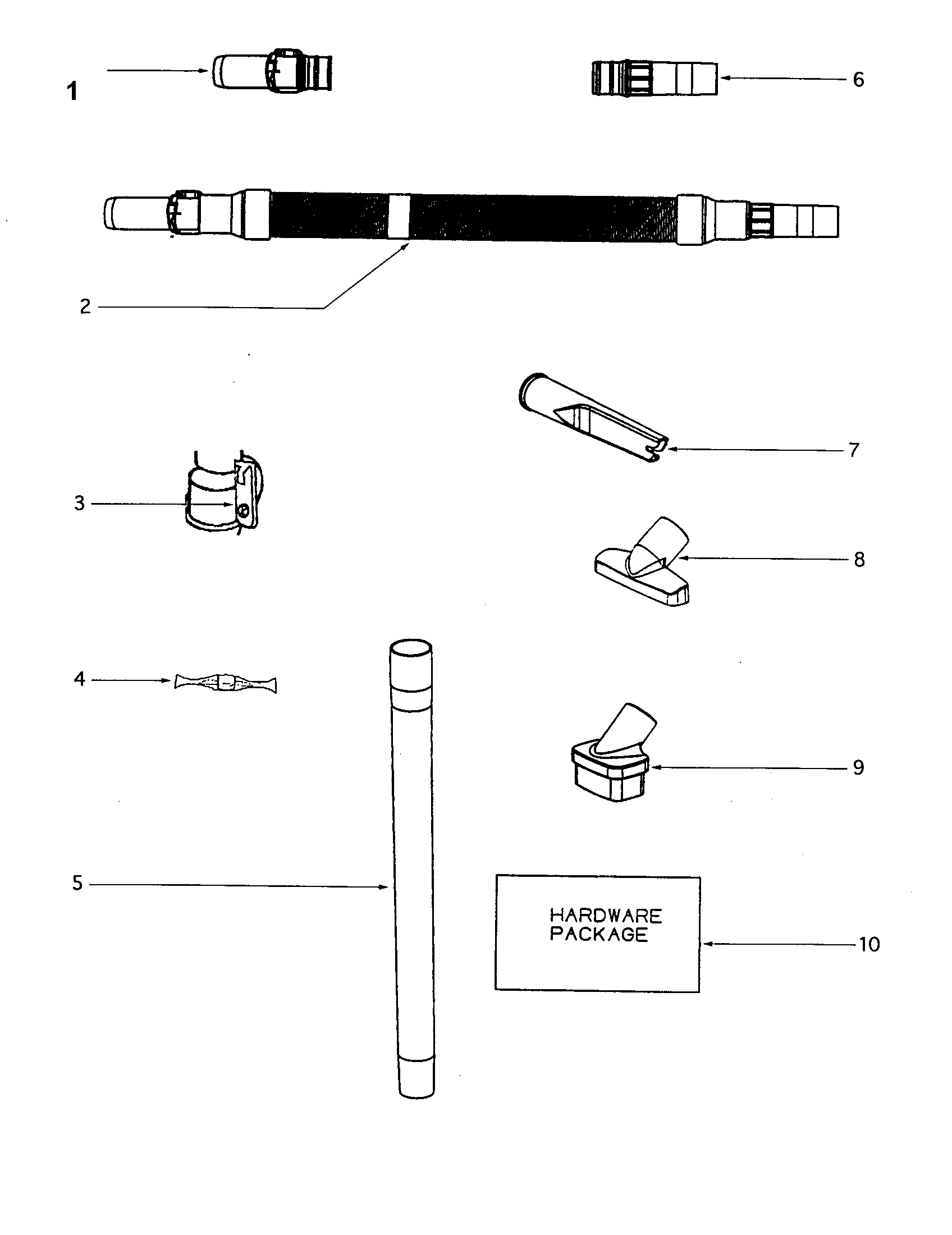 Eureka SC4580AT attachments diagram