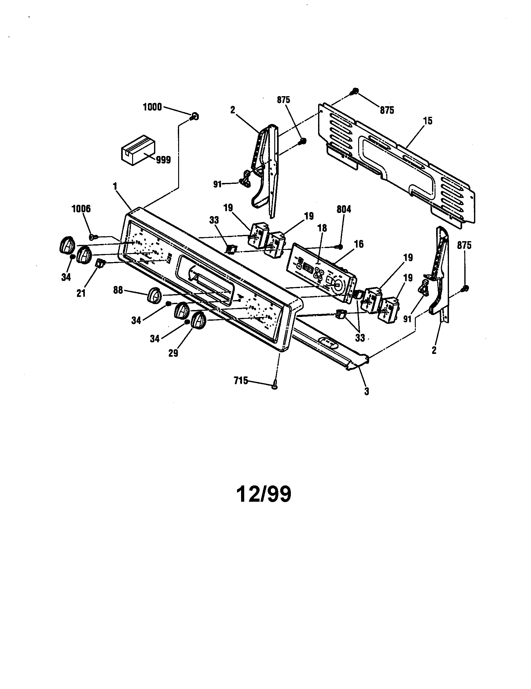 Kenmore 91195292991 backguard diagram