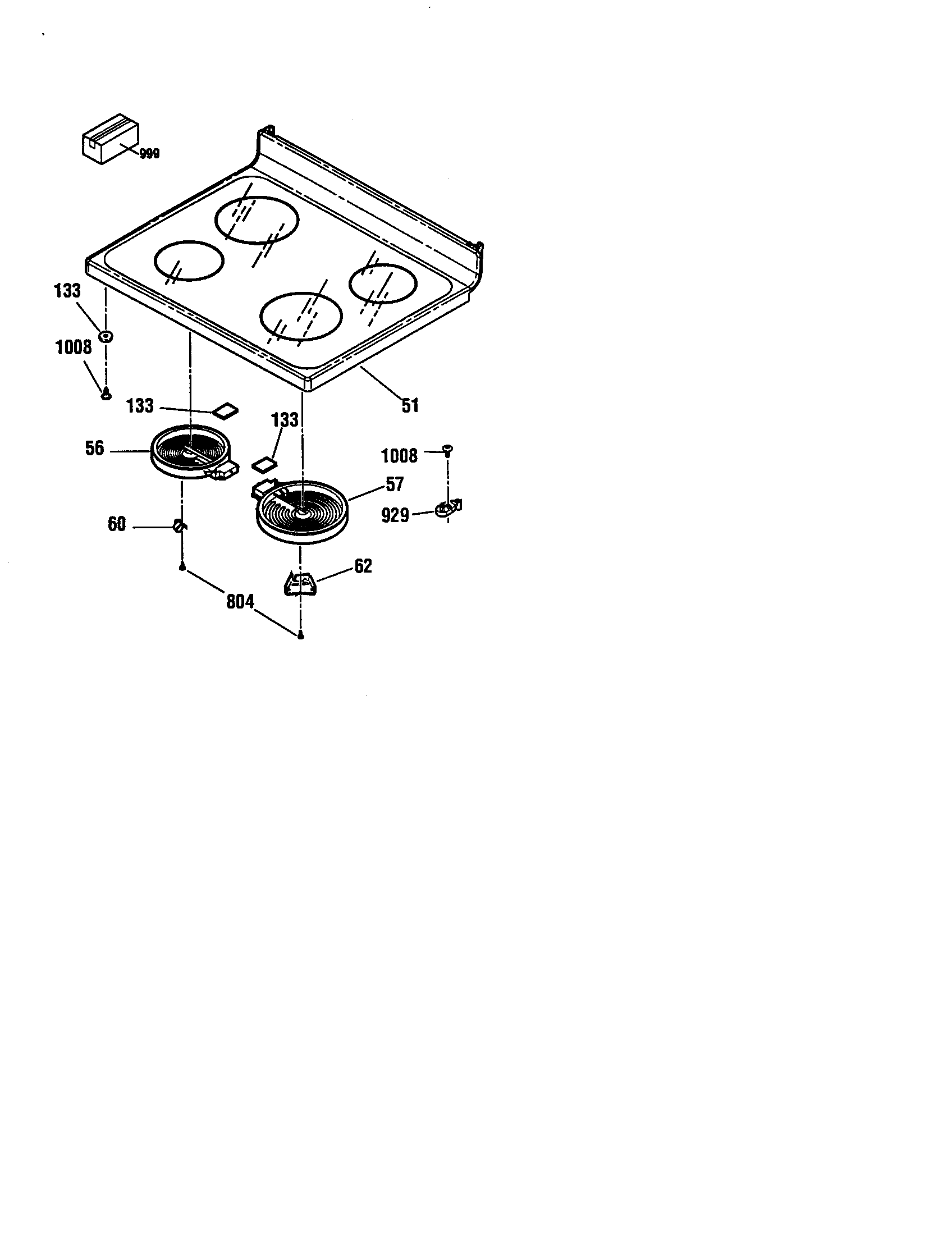 Kenmore 91195292991 maintop diagram