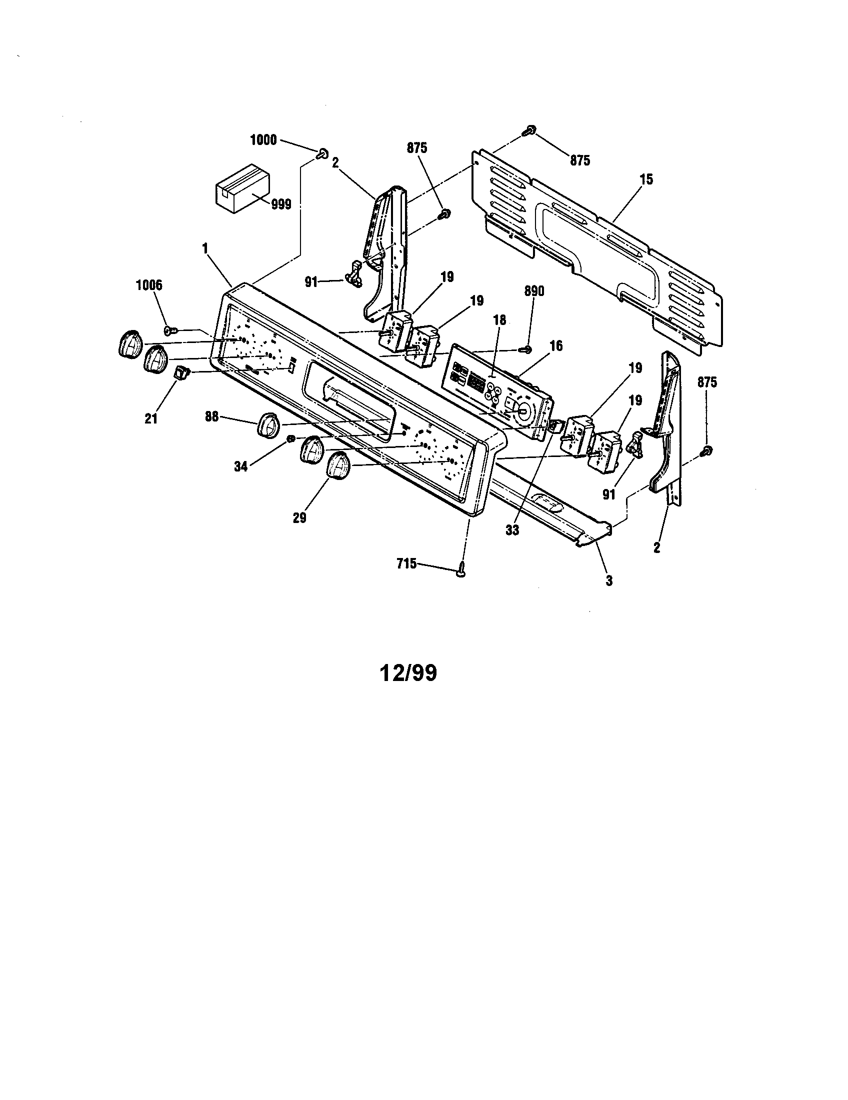 Kenmore 91193508990 backguard diagram