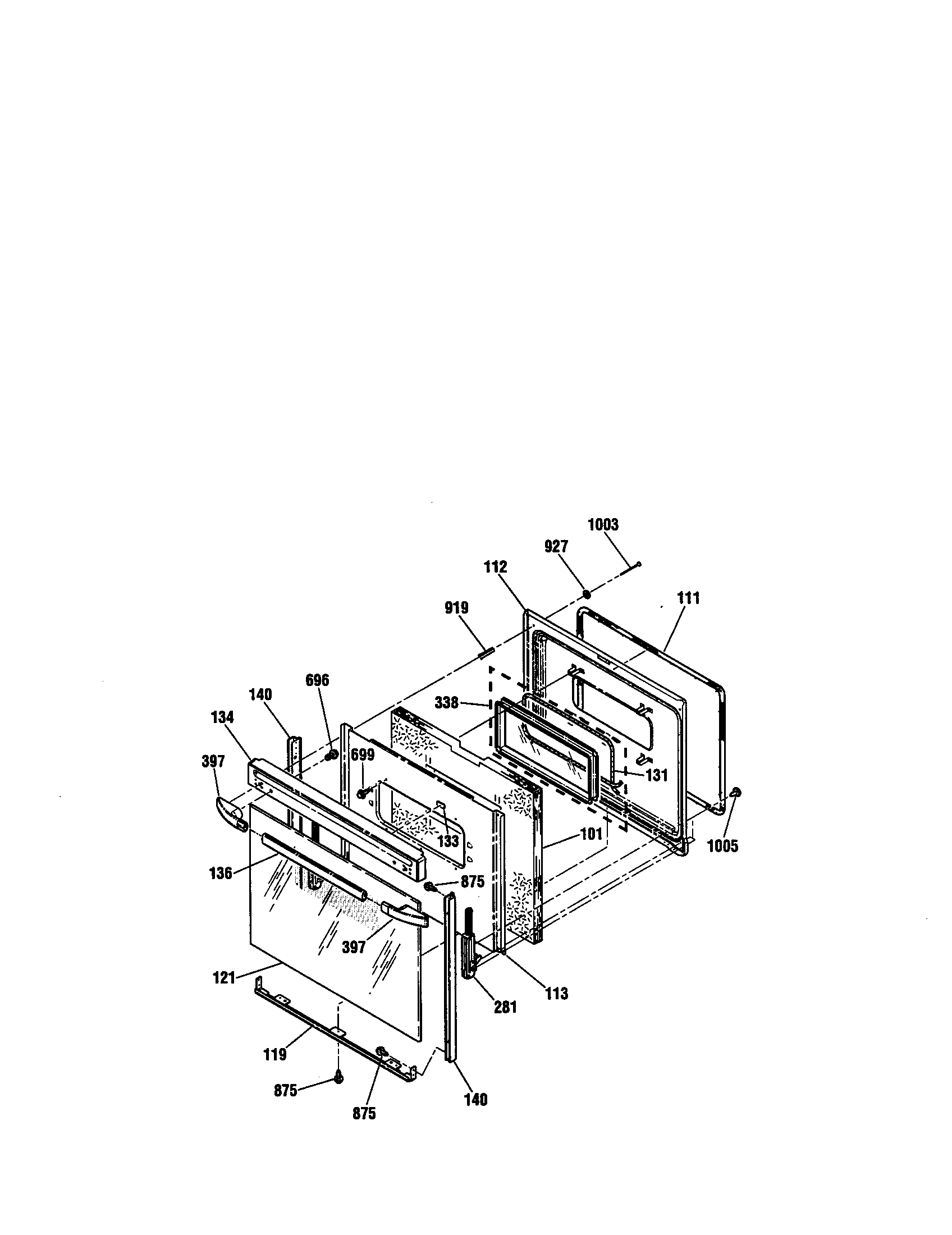 Kenmore 91193508990 door diagram