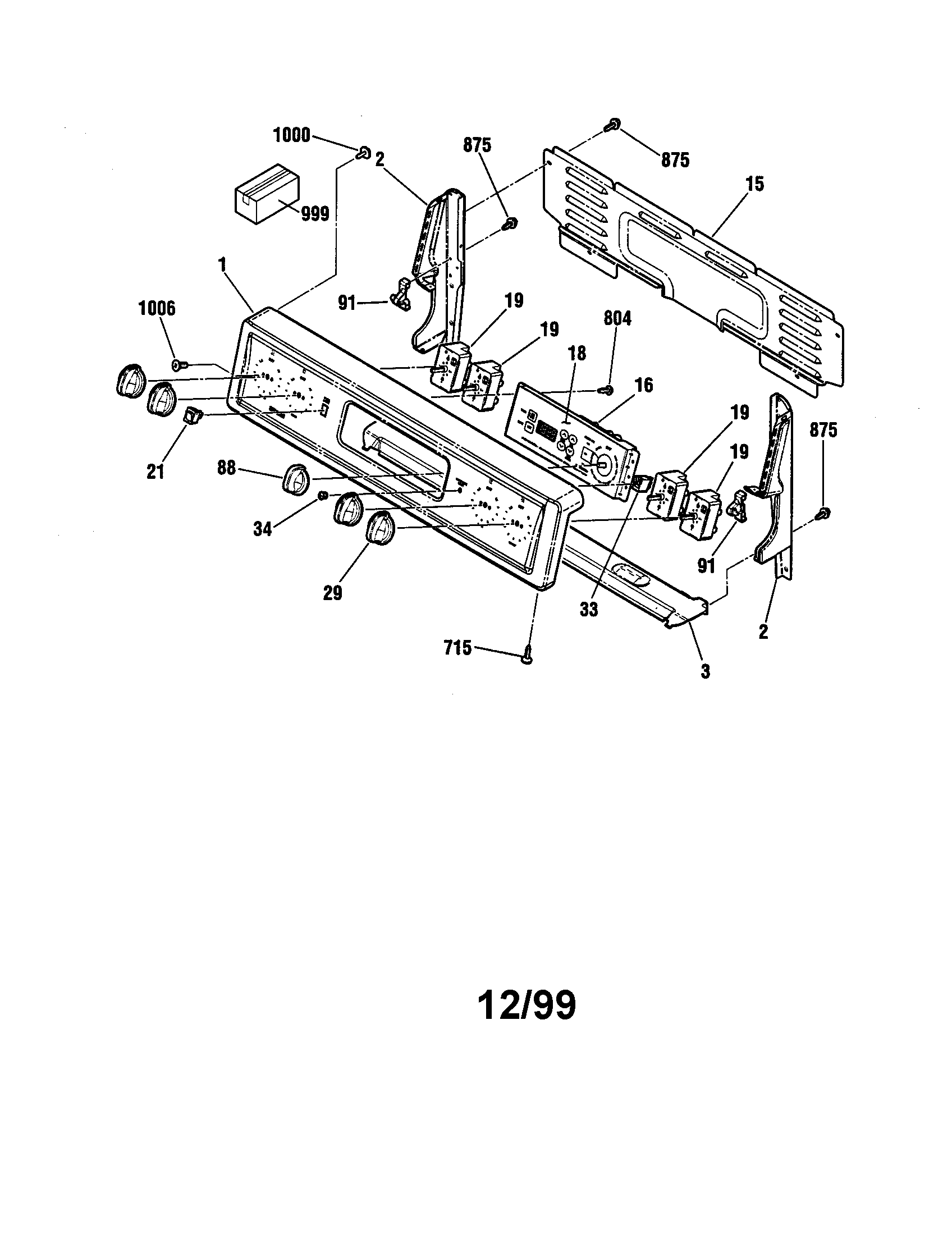 Kenmore 91193498991 backguard diagram