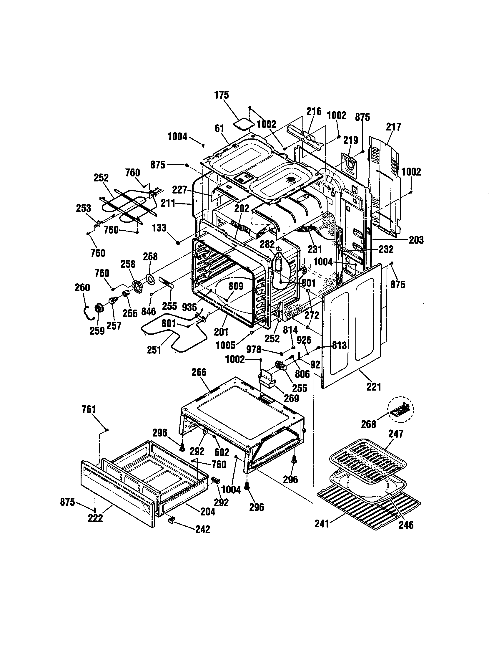 Kenmore 91193498991 body diagram