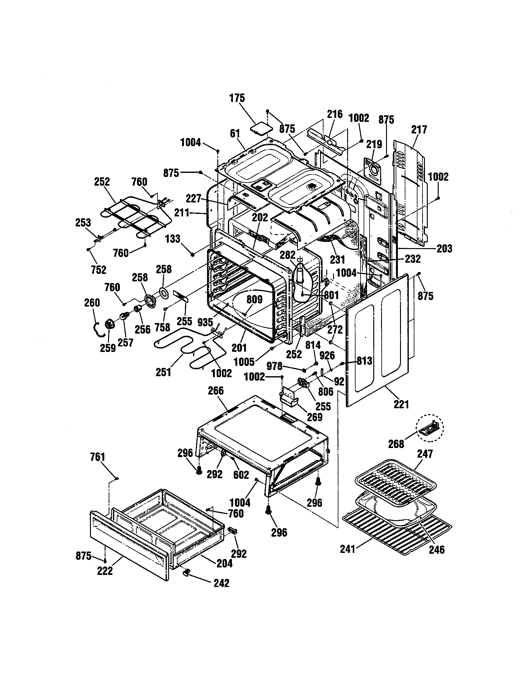 Kenmore 91193581991 body diagram