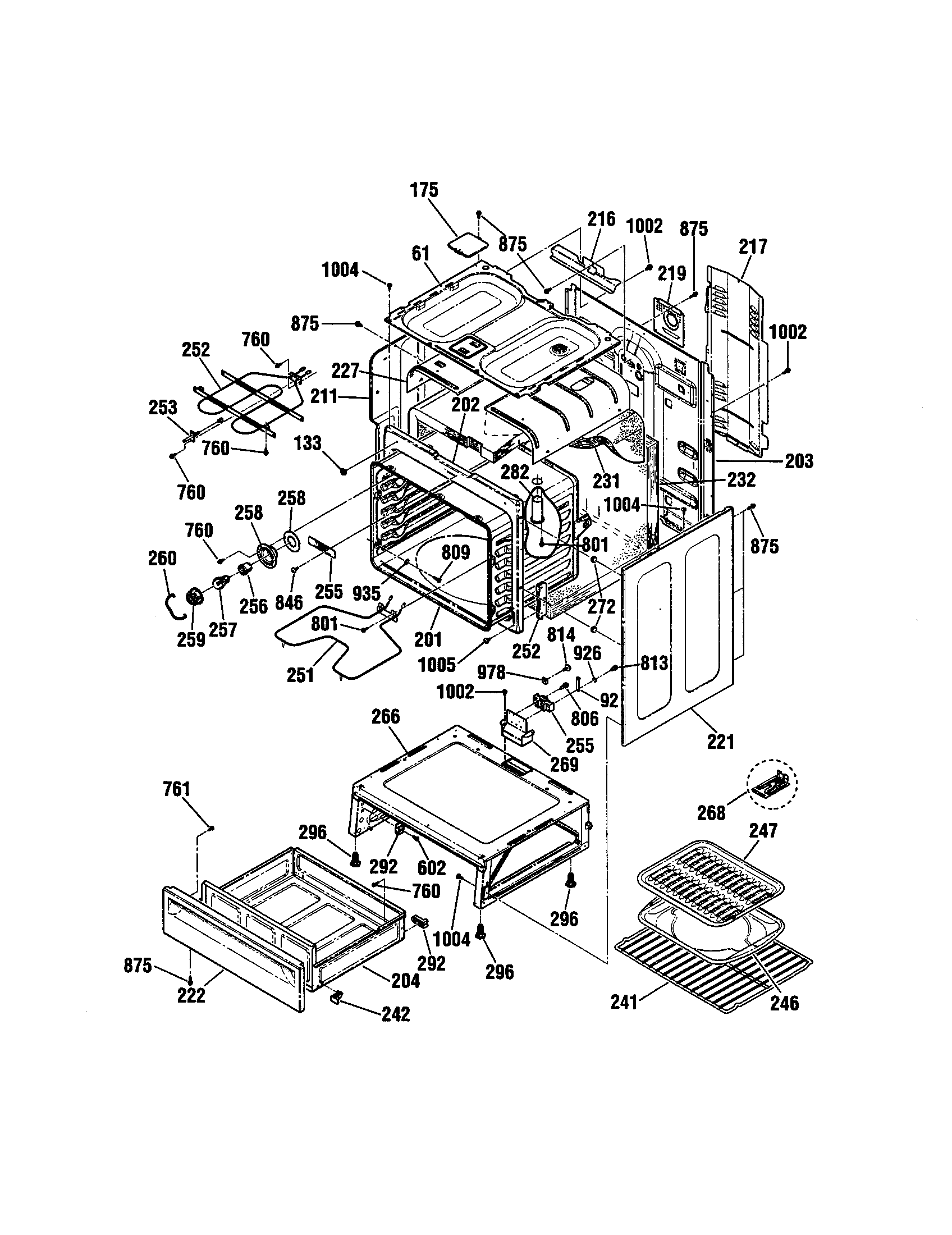 Kenmore 91192408991 body diagram