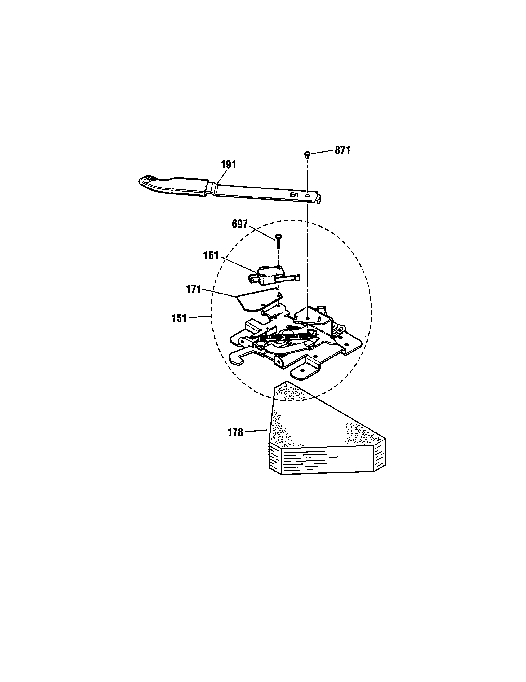 Kenmore 91192408991 door lock diagram