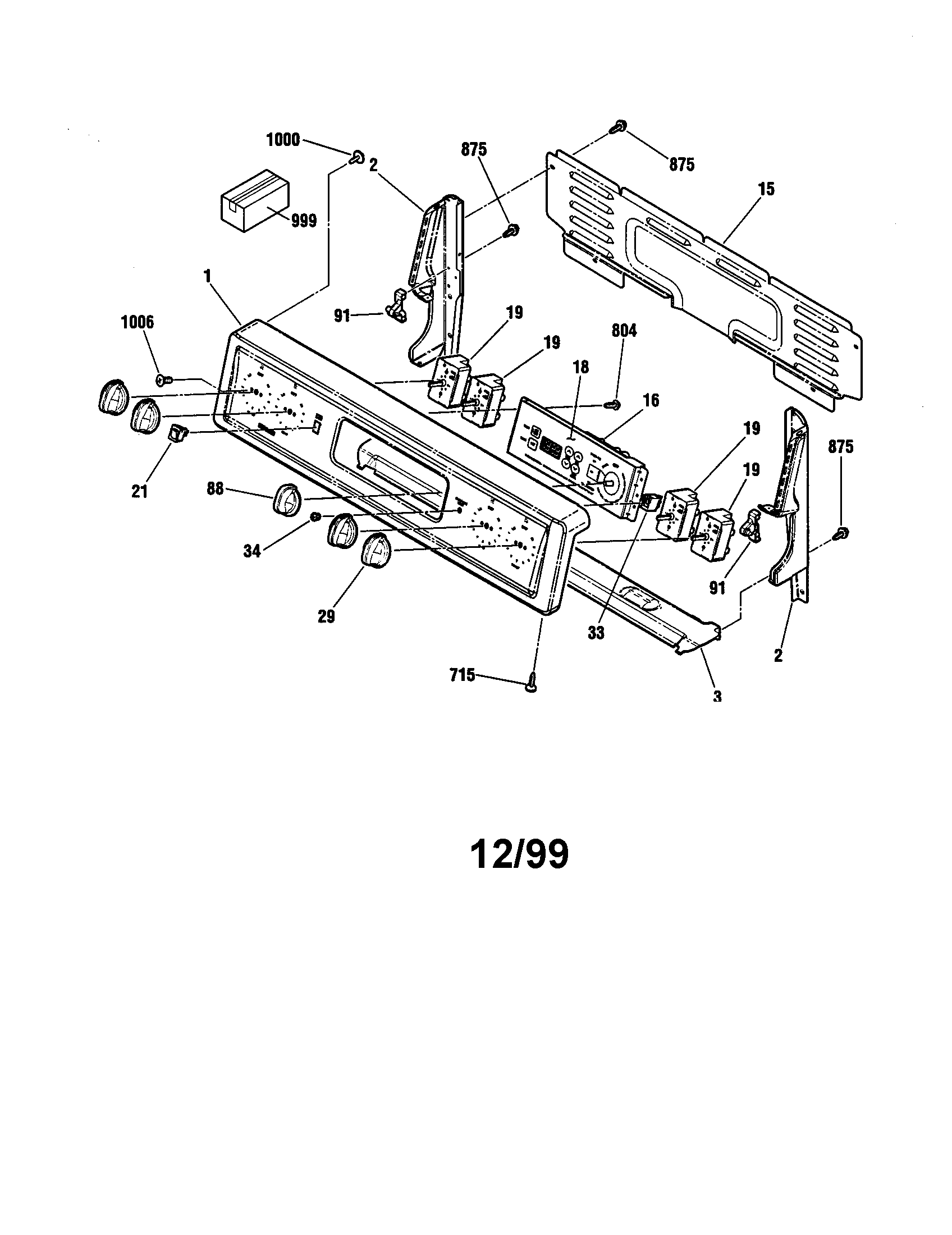 Kenmore 91192507991 backguard diagram
