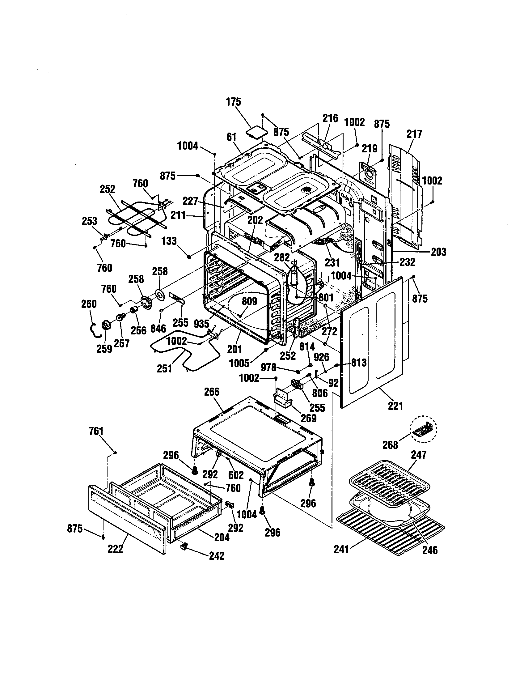 Kenmore 91192507991 body diagram