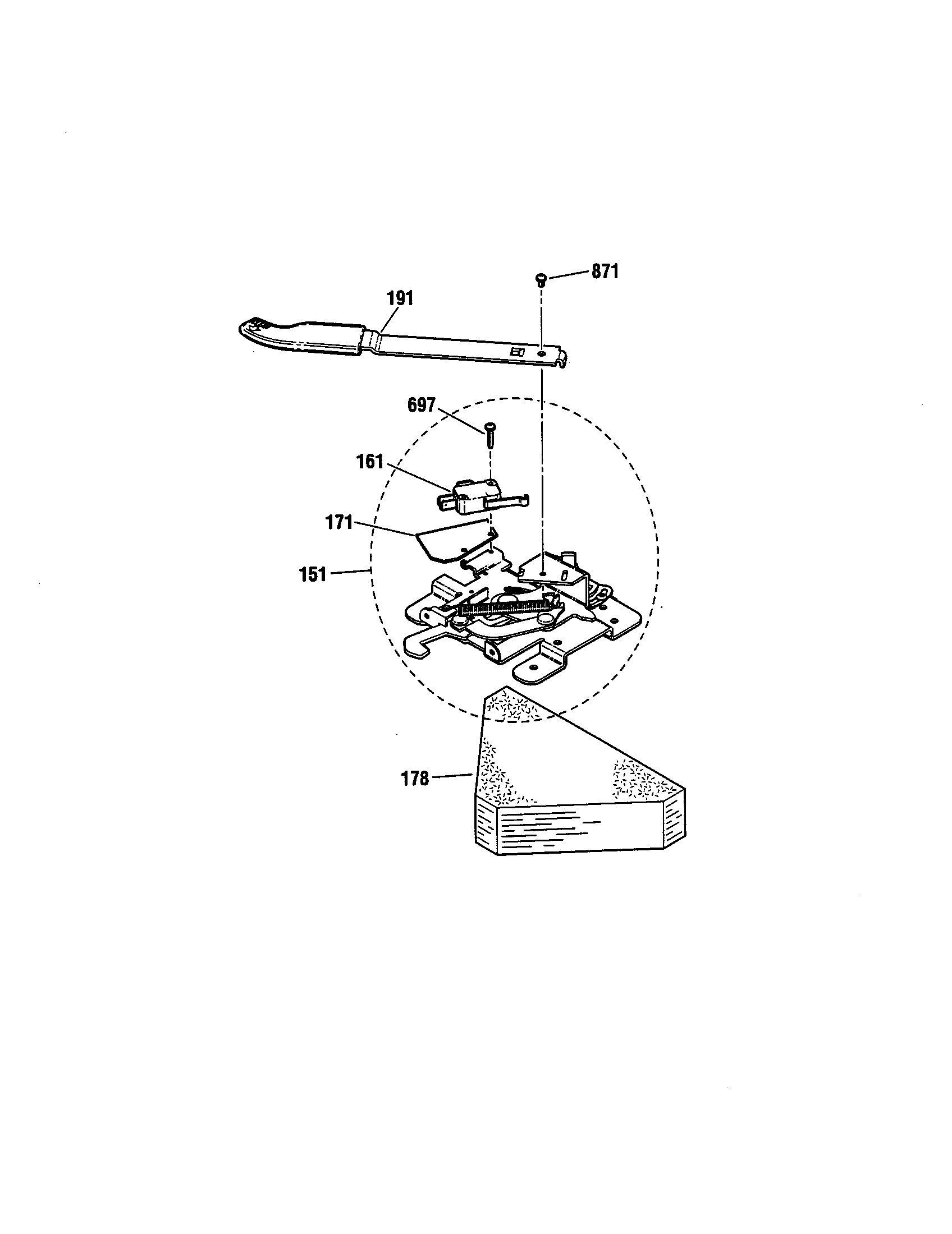 Kenmore 91192507991 door lock diagram