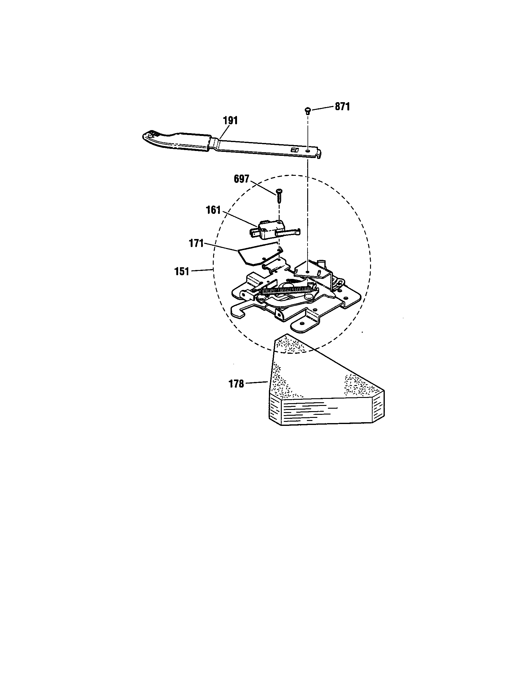 Kenmore 91193218991 door lock diagram