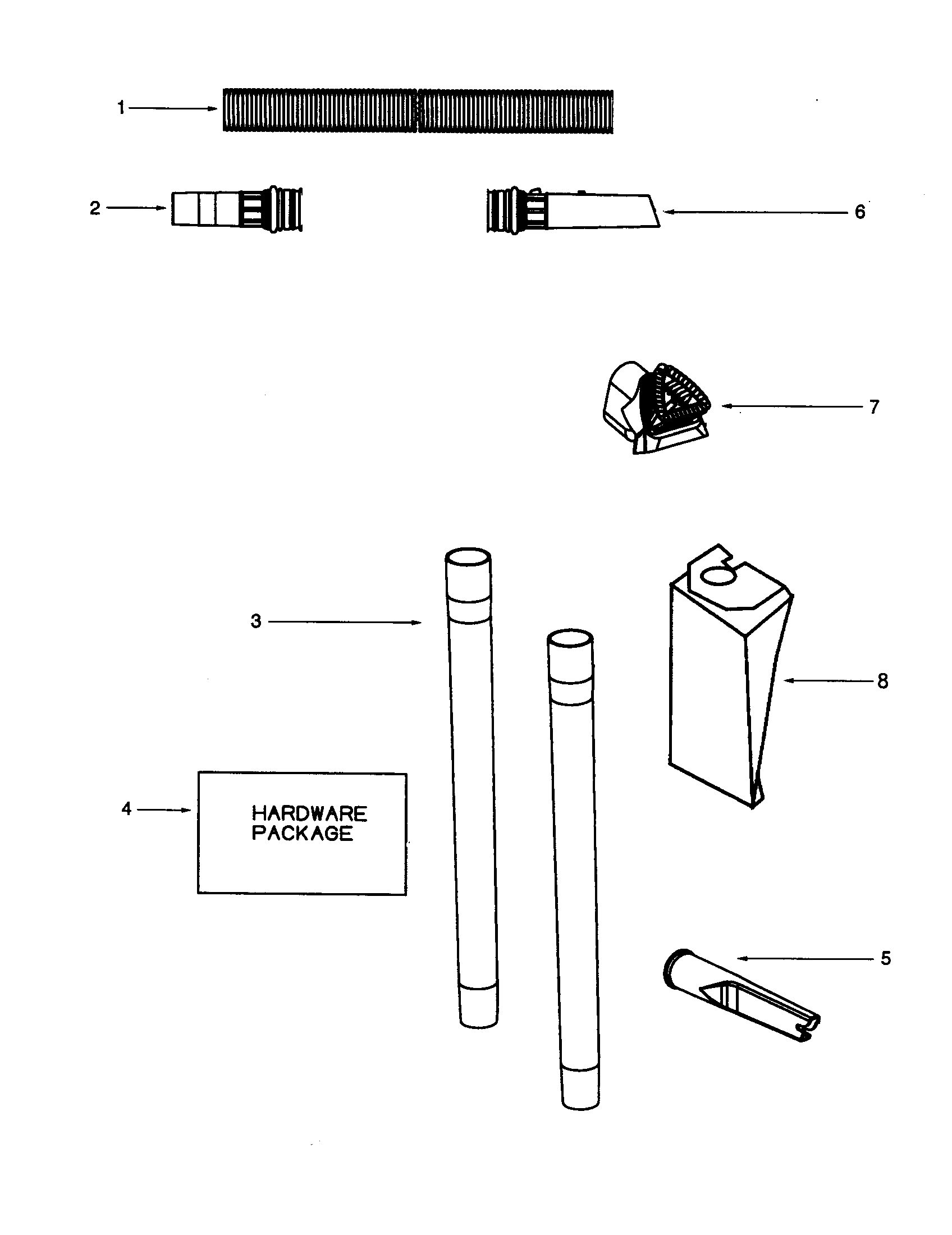 Eureka 4374AT-2 hose assembly diagram