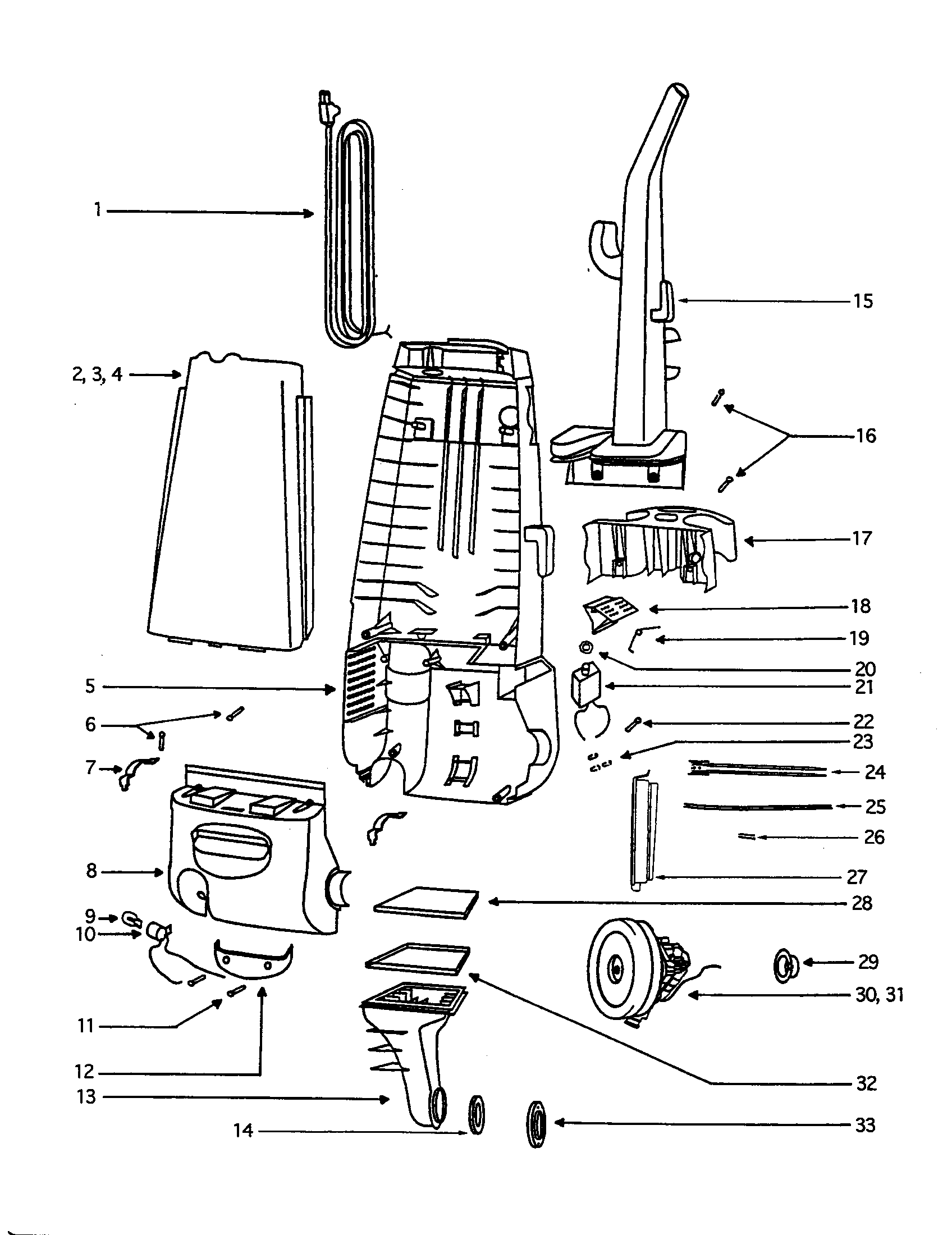 Eureka 4473AT bag cover assembly diagram