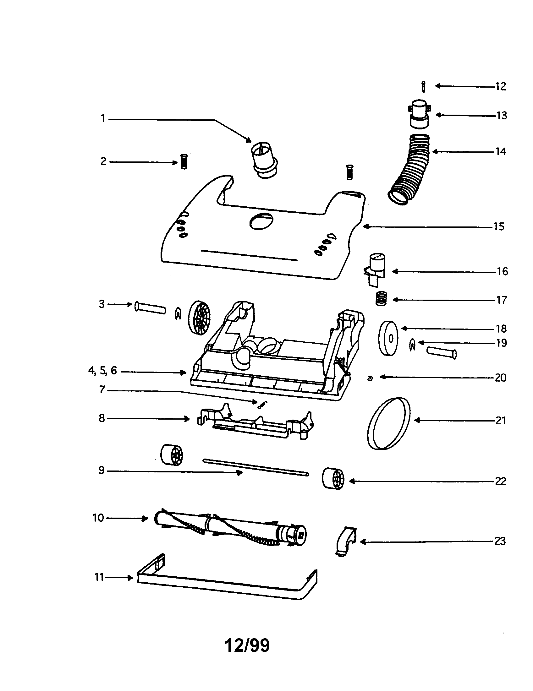 Eureka 4483AT-1 base assembly diagram