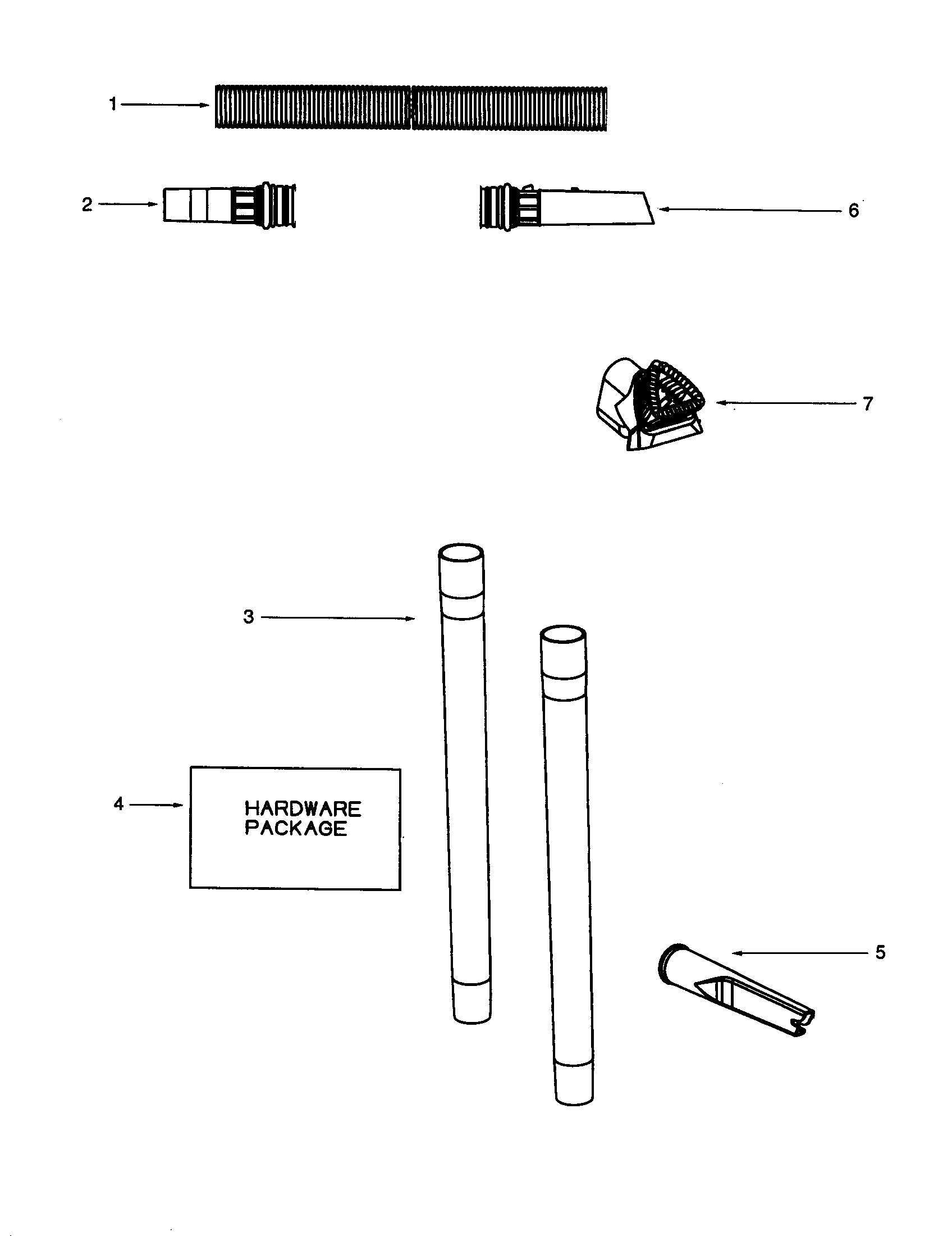 Eureka 4483AT-1 hose assembly diagram