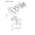 Amana AOGD2750WW-P1132530NWW oven door and gas supply diagram