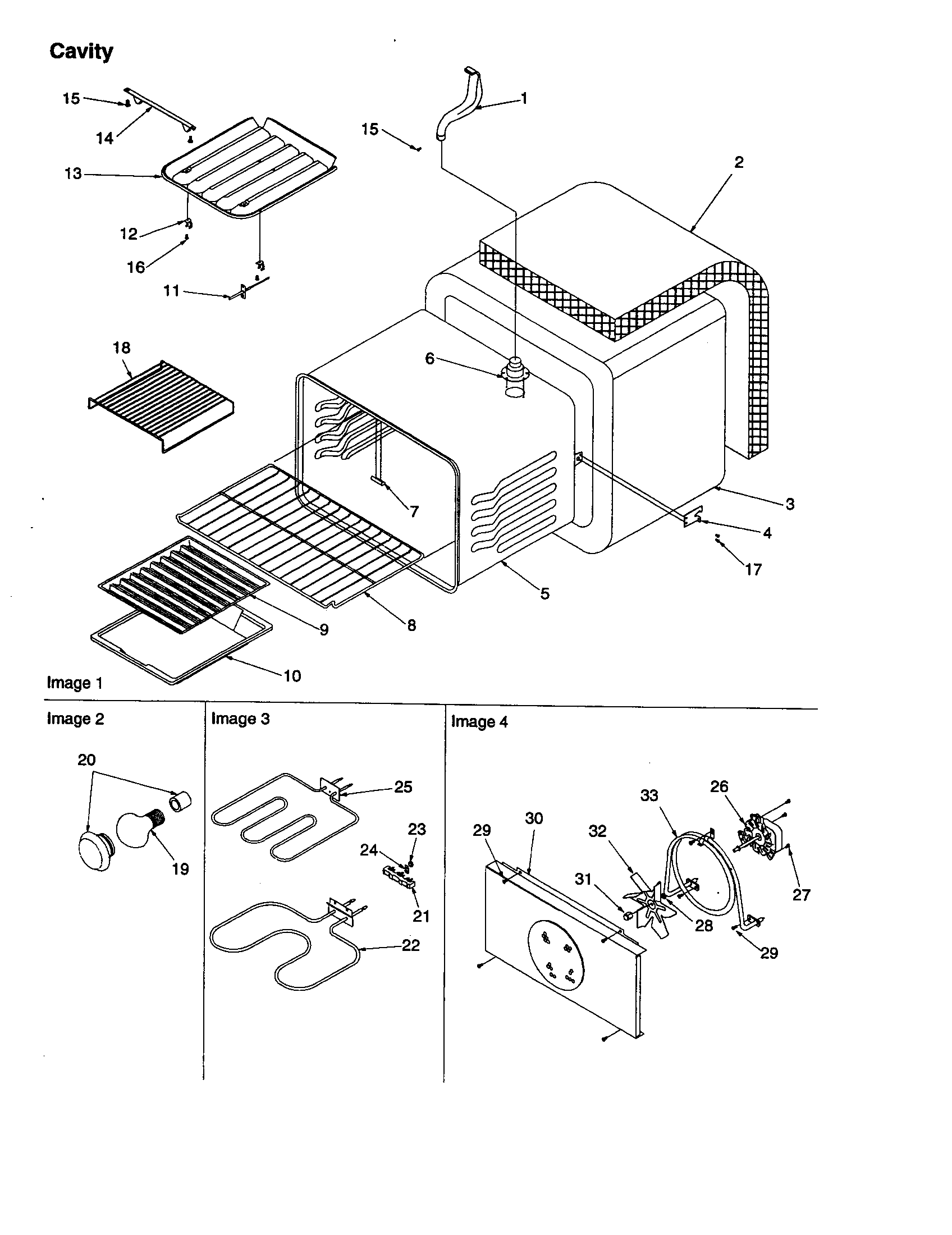 Amana ARTC8600WW/P1143819NWW cavity diagram