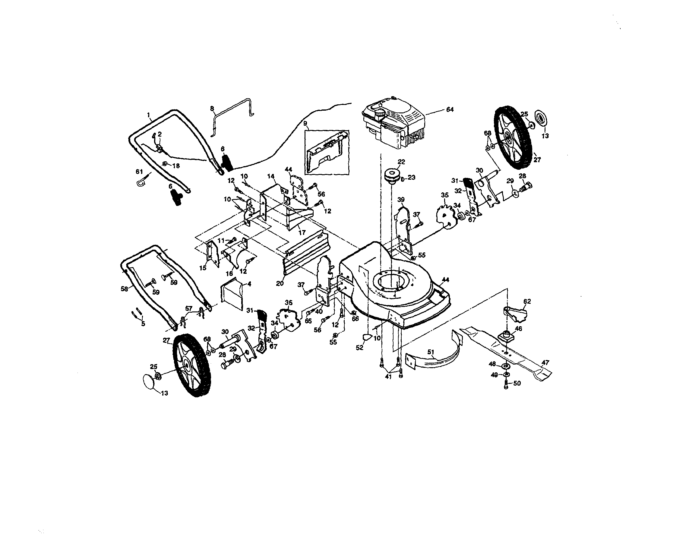 Craftsman 917377554 lawnmower diagram