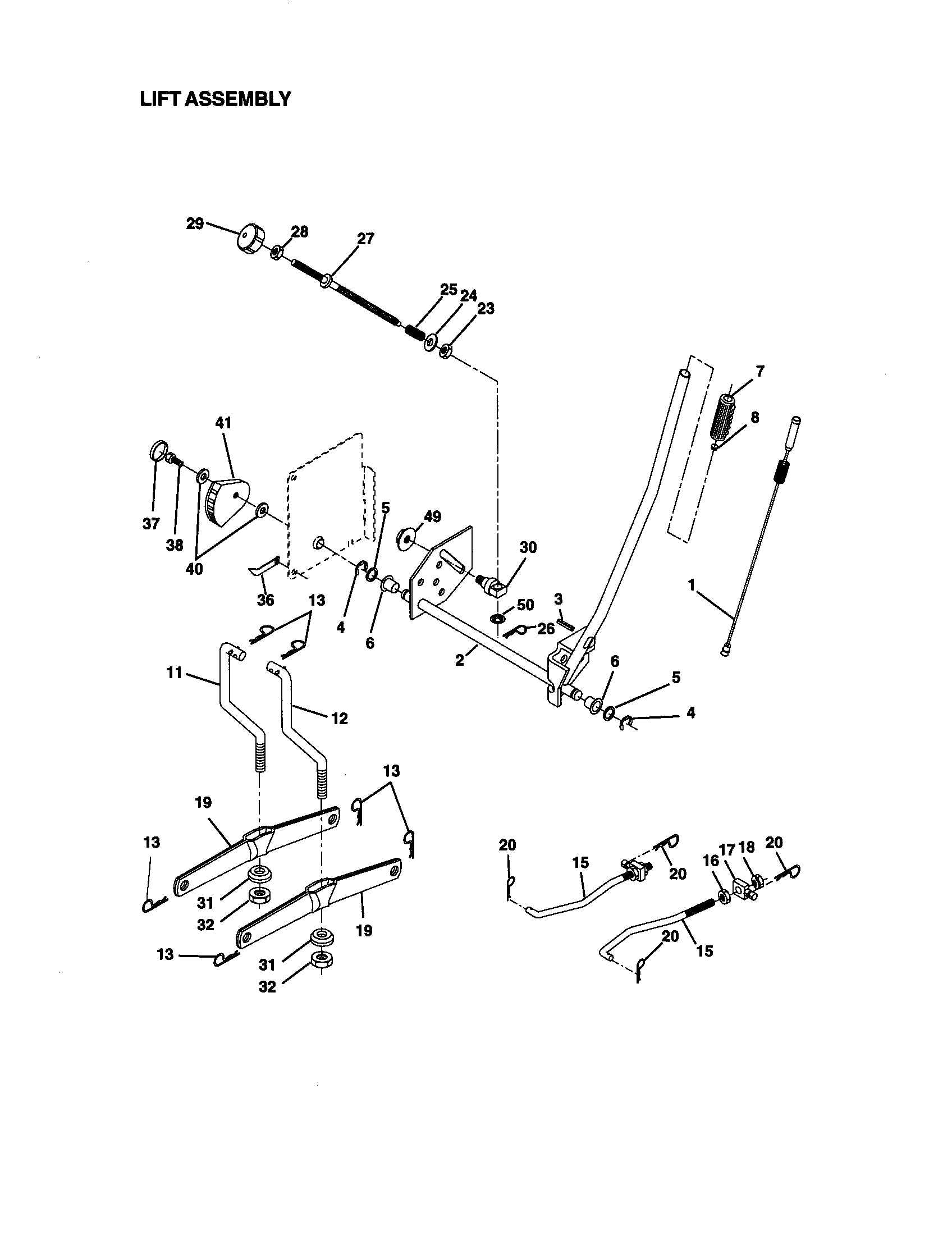 Craftsman 917270950 lift diagram