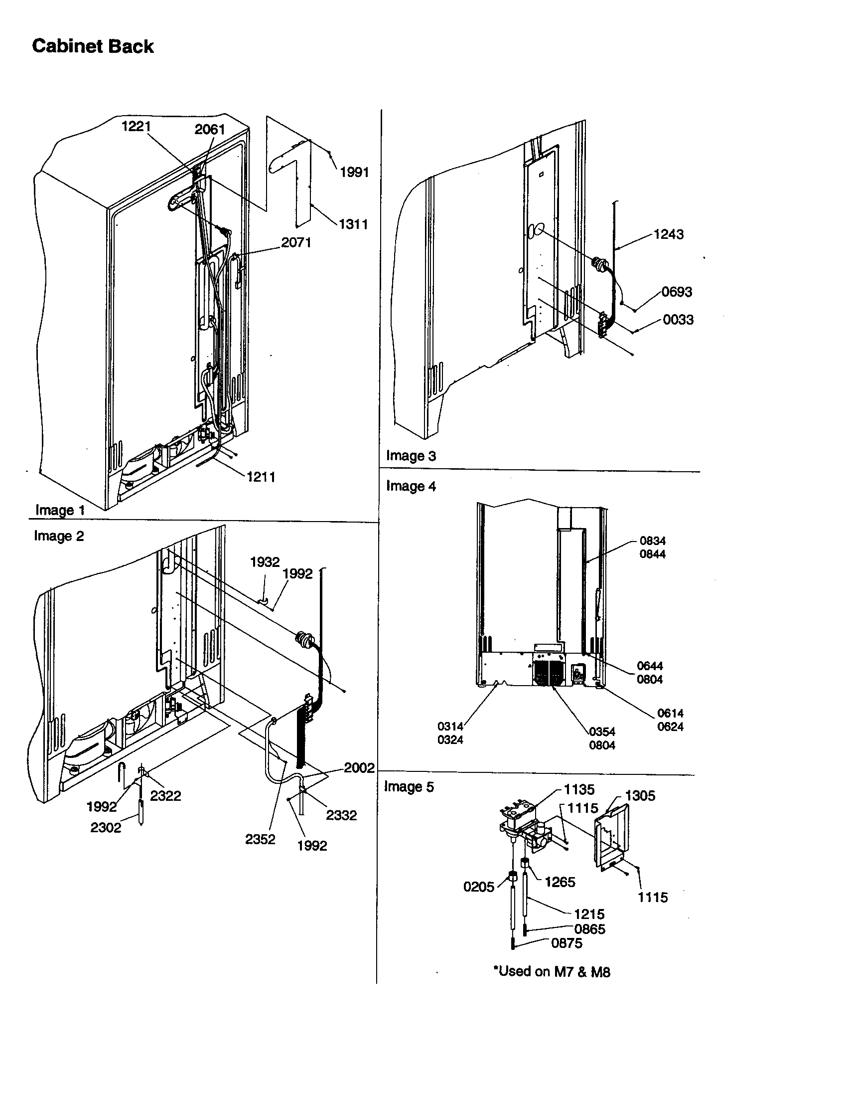 Amana SXD26VE-P1315202WE cabinet back diagram