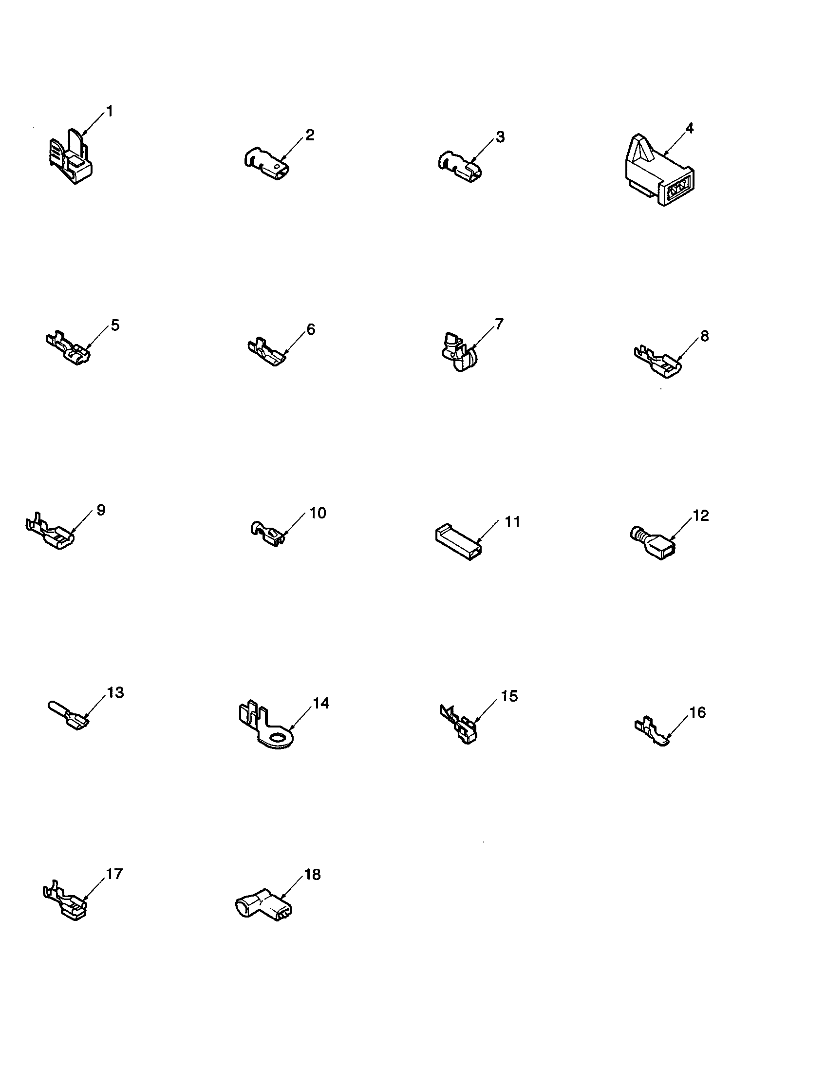 Amana LGD32AW-PLGD32AW terminals diagram