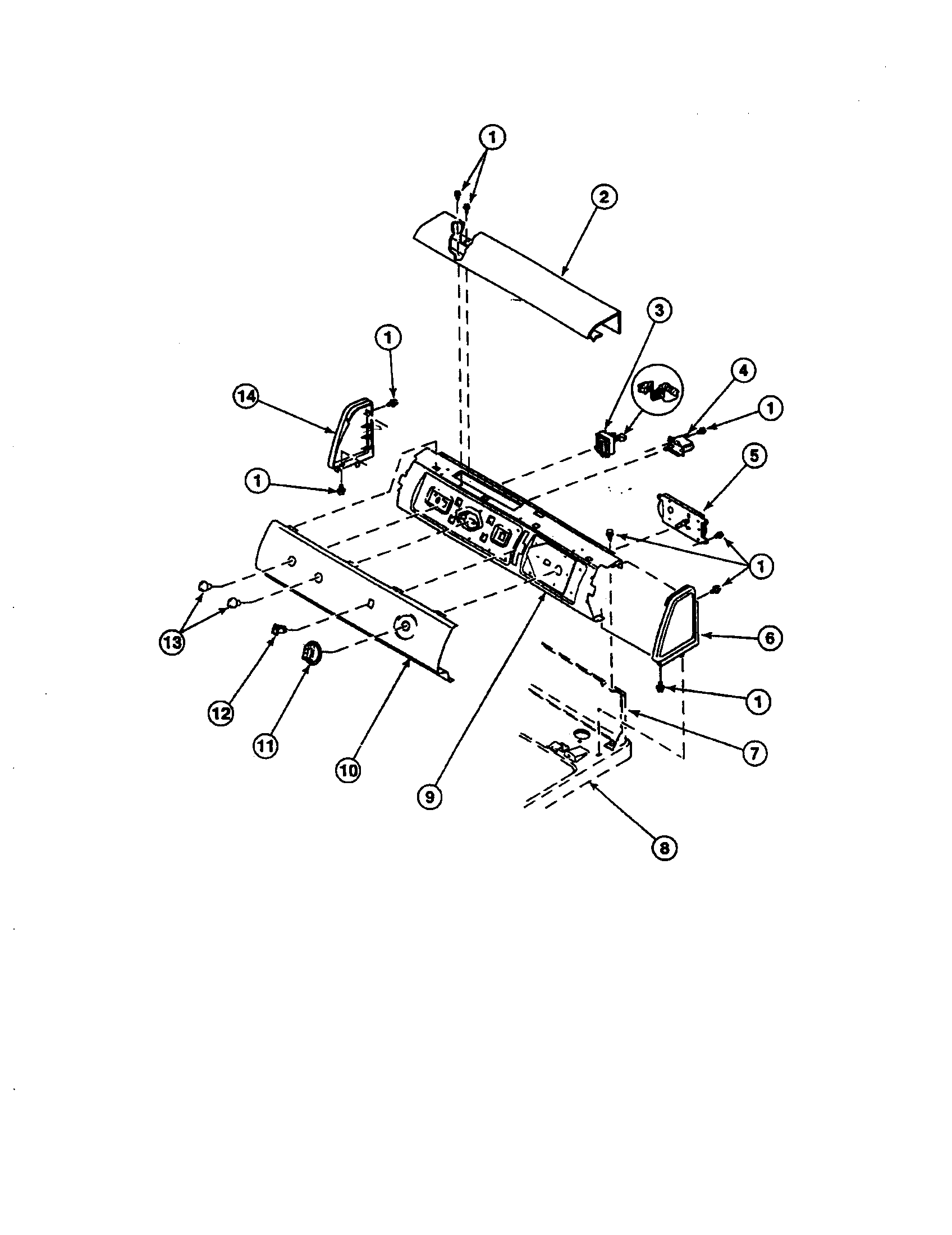 Amana LGD32AW-PLGD32AW graphic panel/control hood diagram