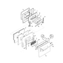 Frigidaire FEF455WFBC door diagram
