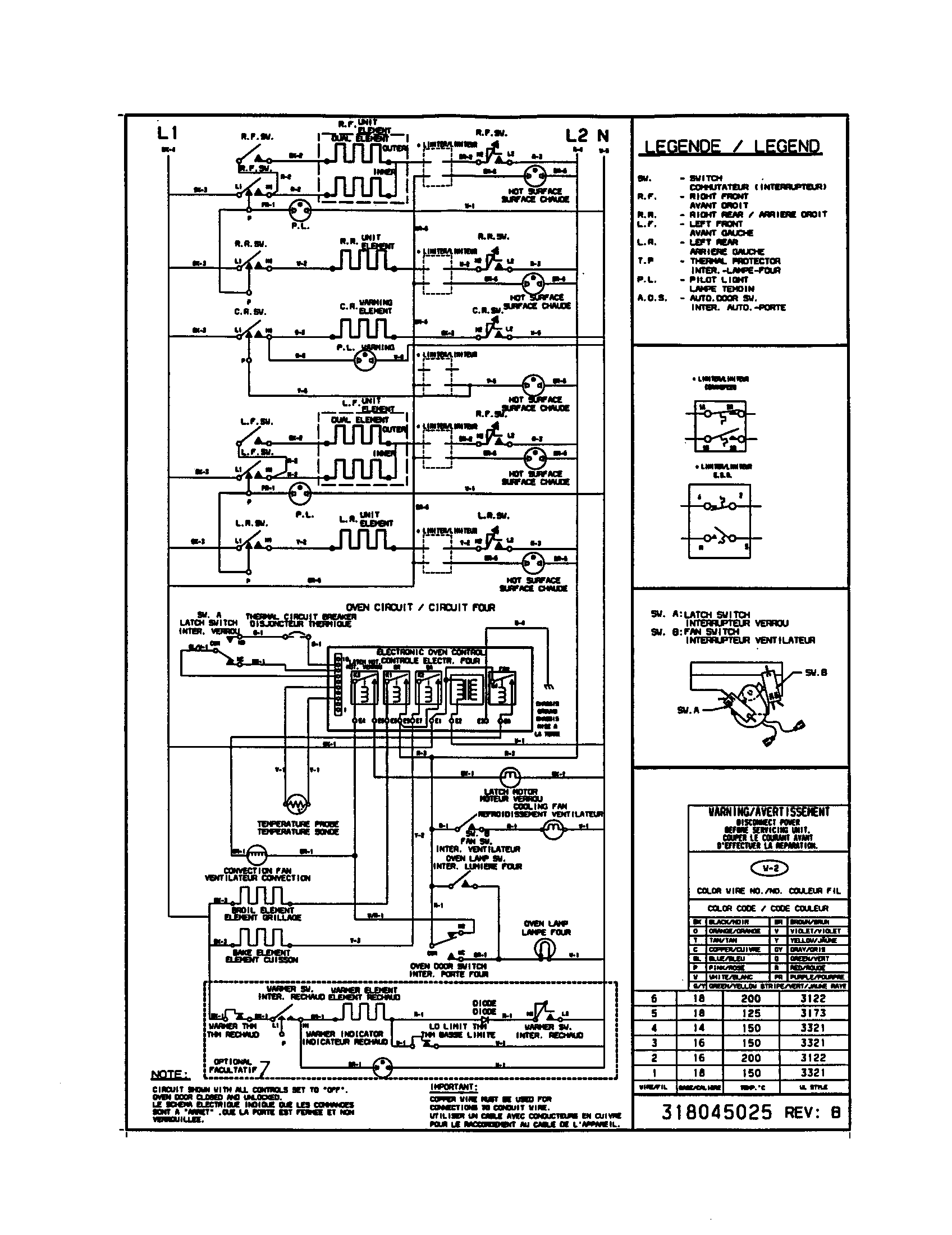 Frigidaire FED387CFSC wiring diagram diagram