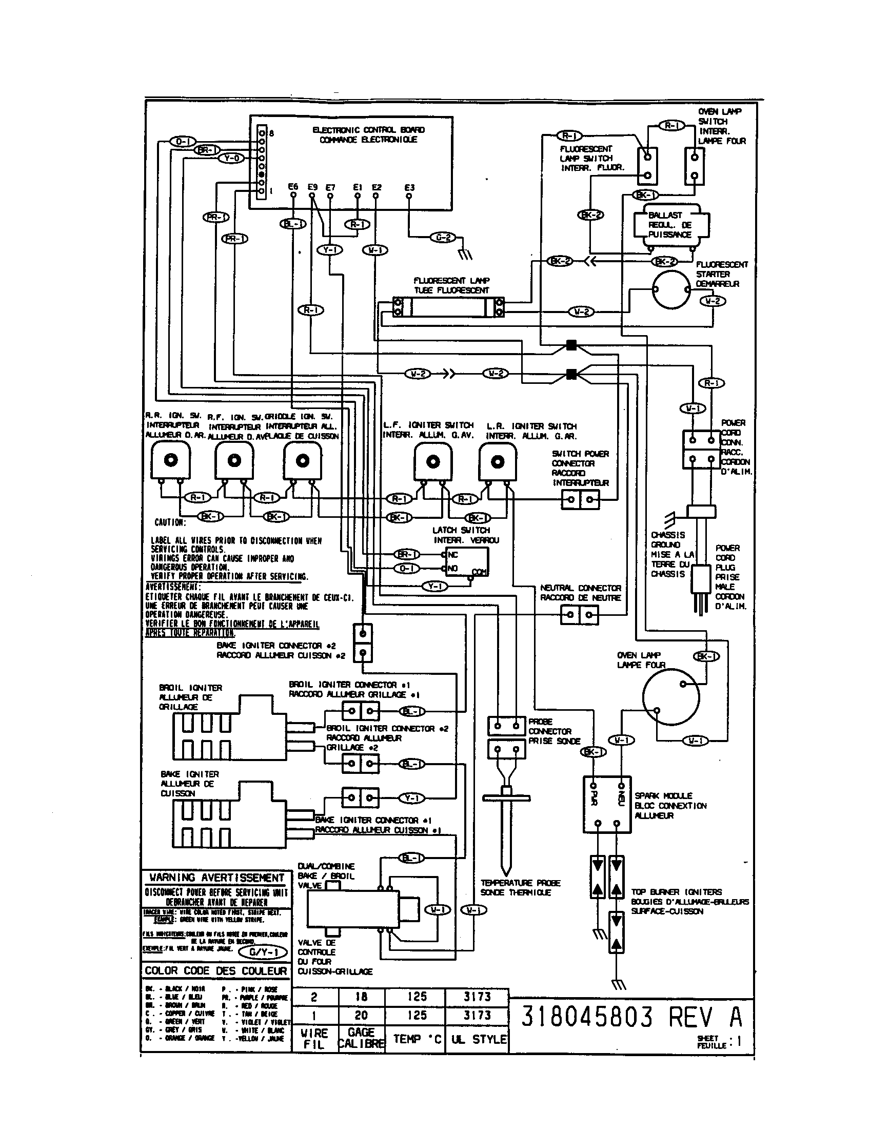 Tappan TGF657BFB3 wiring diagram diagram