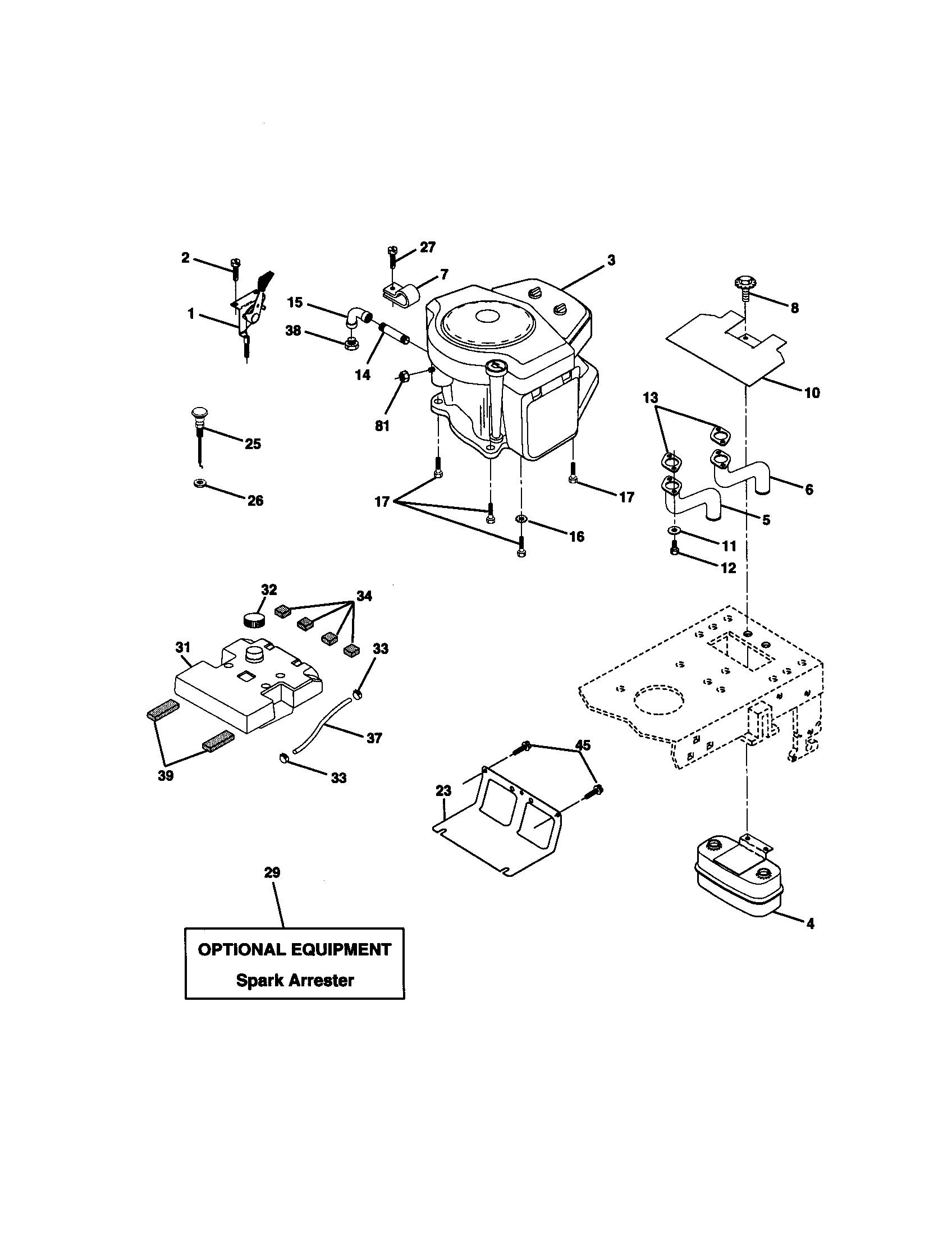 Craftsman 917270961 engine diagram