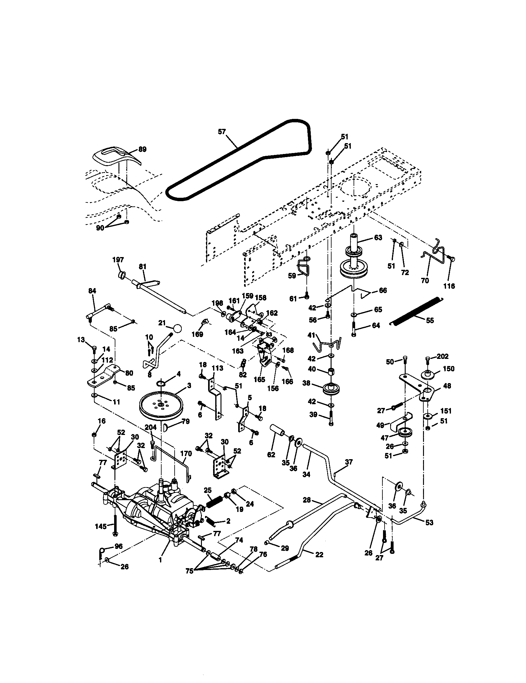 Craftsman 917270912 ground drive diagram